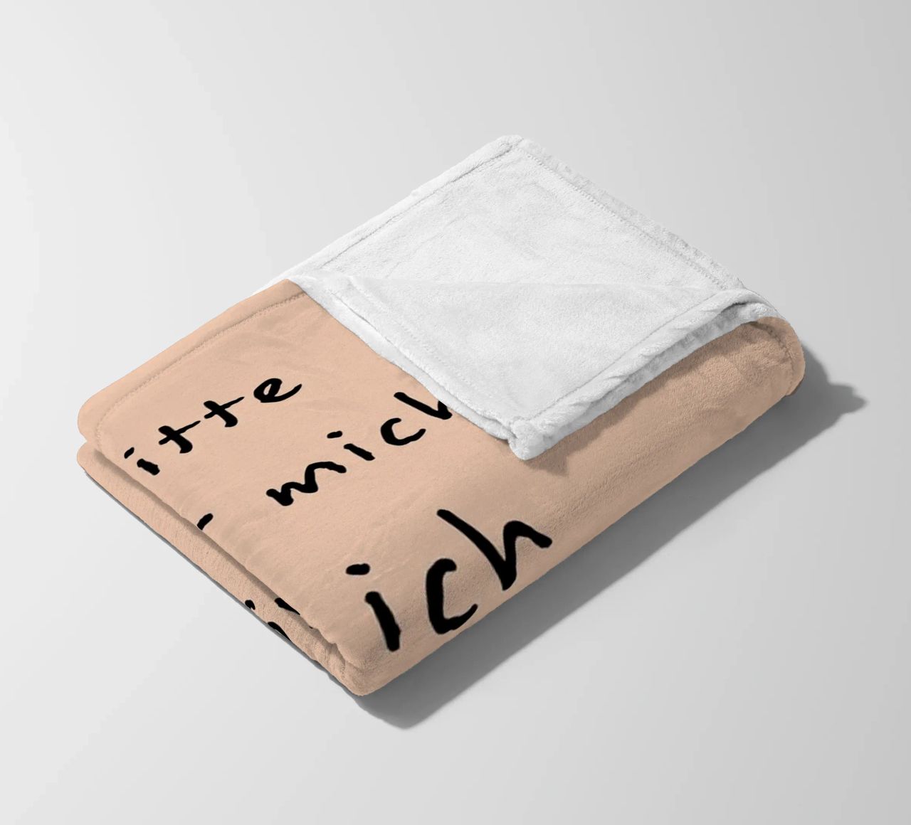 bitte halt mich, bis ich mutig bin. coperta in pile da FRICKE DESIGN
