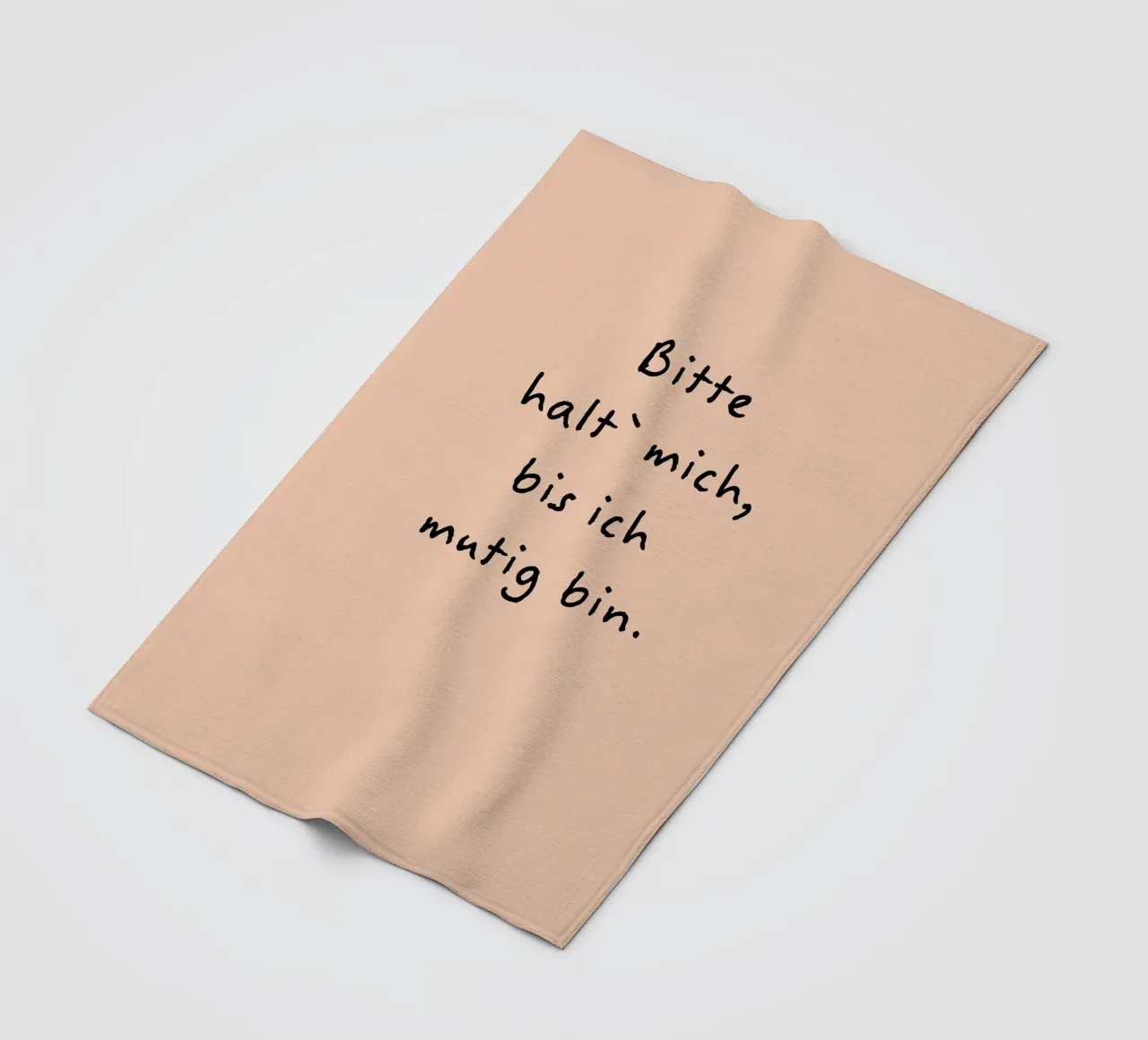 bitte halt mich, bis ich mutig bin. manta de franela de FRICKE DESIGN