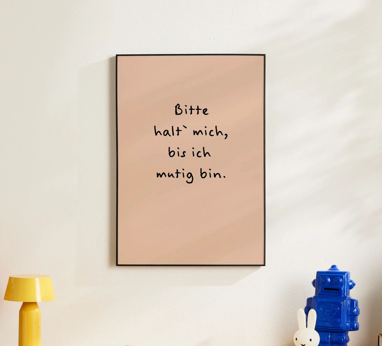 bitte halt mich, bis ich mutig bin. alluminio dibond da FRICKE DESIGN