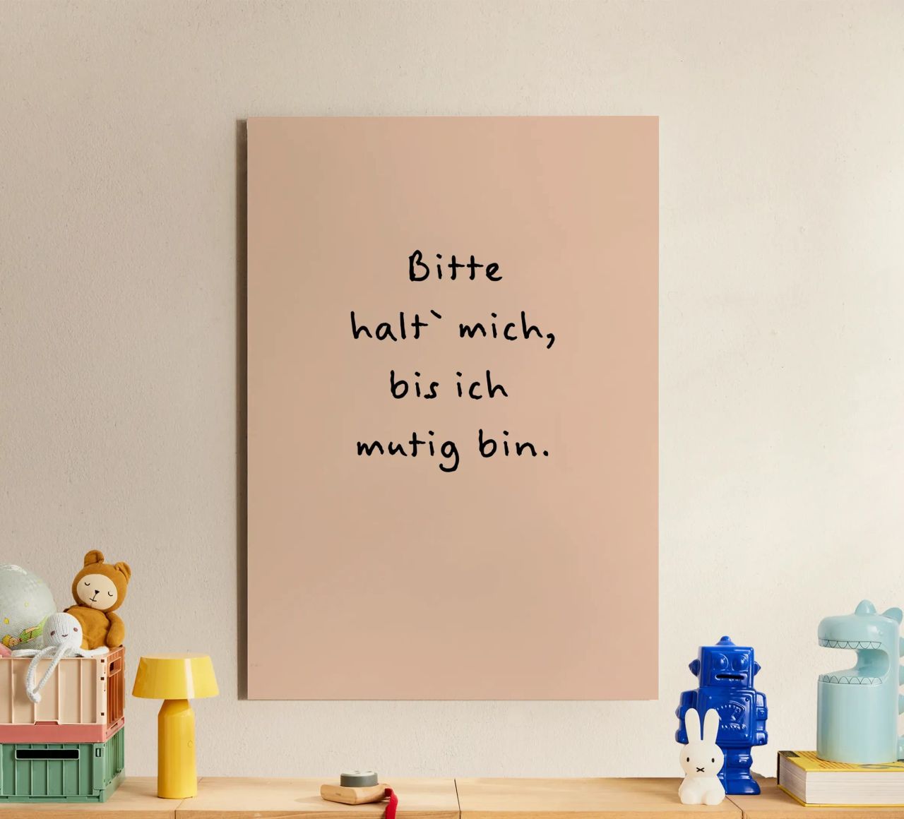 bitte halt mich, bis ich mutig bin. alluminio dibond da FRICKE DESIGN