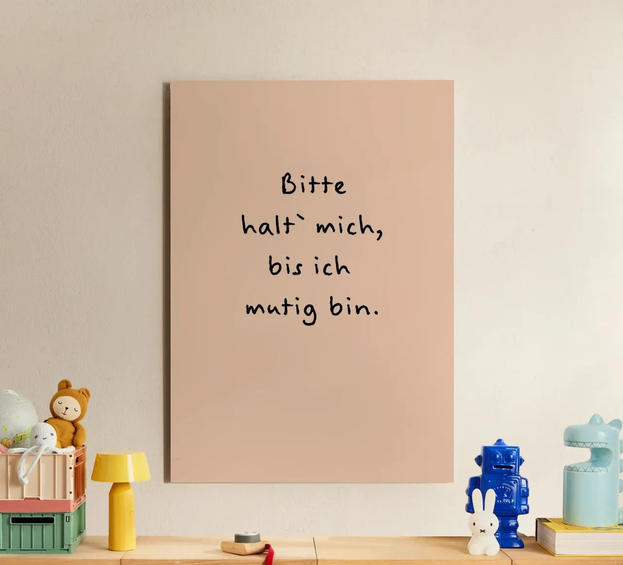 bitte halt mich, bis ich mutig bin. pannello forex da FRICKE DESIGN