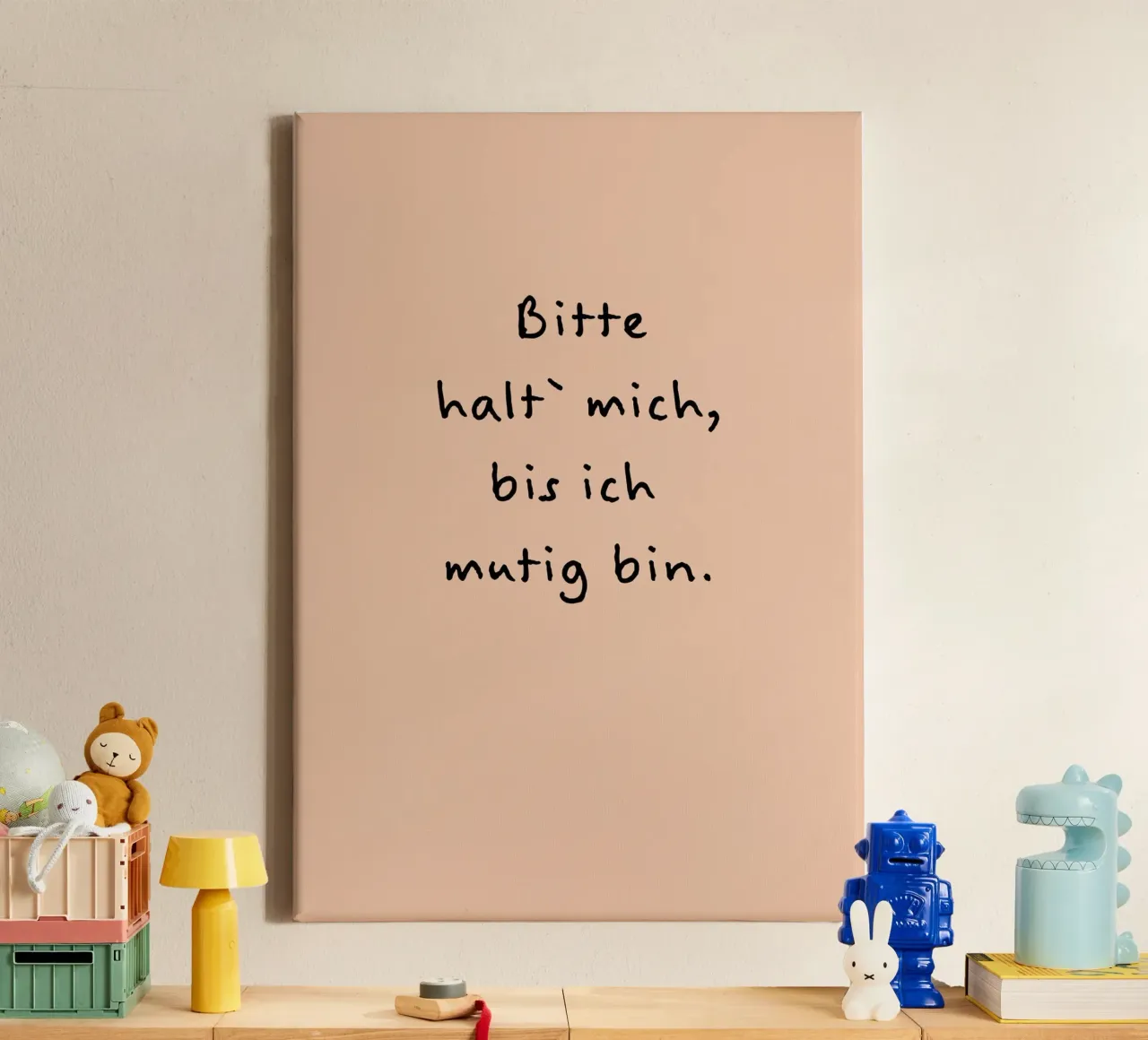 bitte halt mich, bis ich mutig bin. tela da FRICKE DESIGN