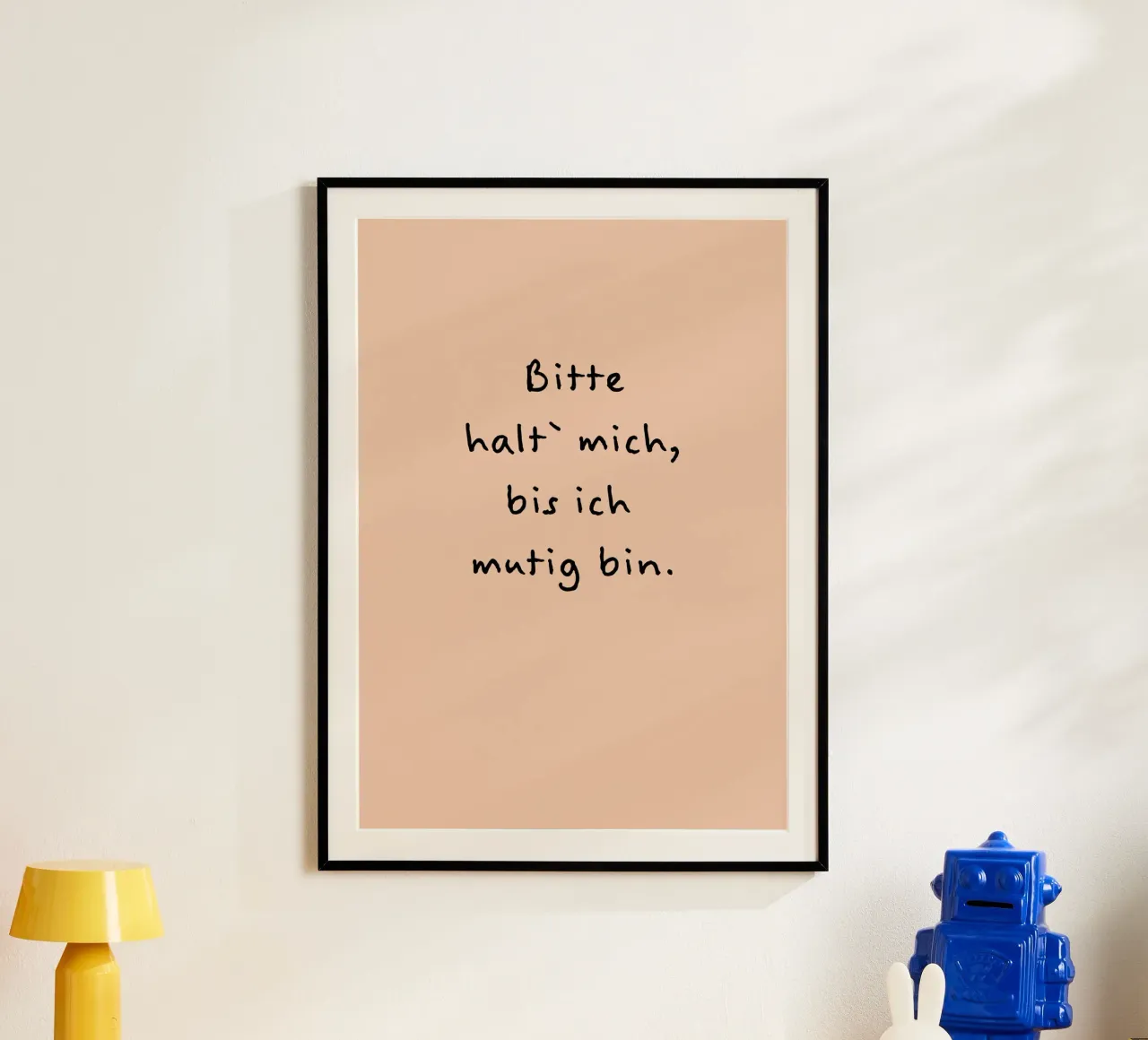 bitte halt mich, bis ich mutig bin. hahnemühle de FRICKE DESIGN