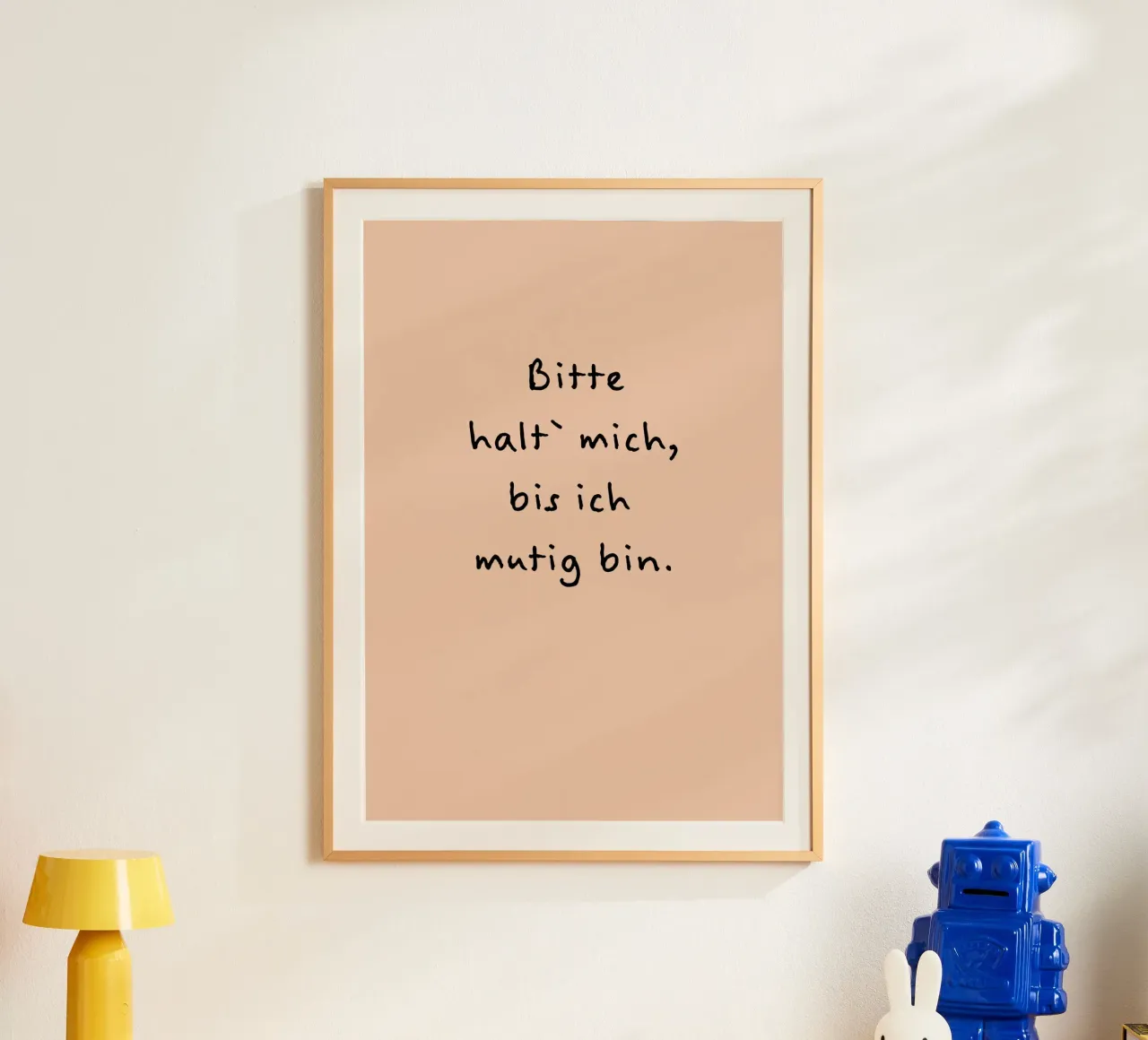 bitte halt mich, bis ich mutig bin. hahnemühle de FRICKE DESIGN