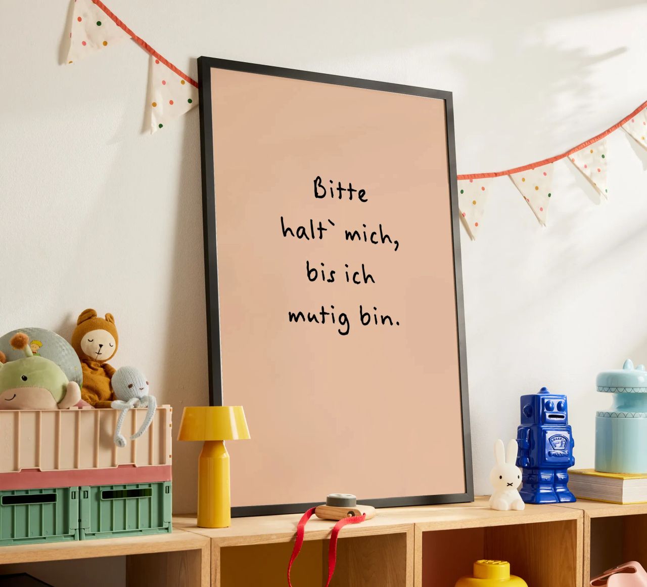 bitte halt mich, bis ich mutig bin. carta hahnemühle da FRICKE DESIGN
