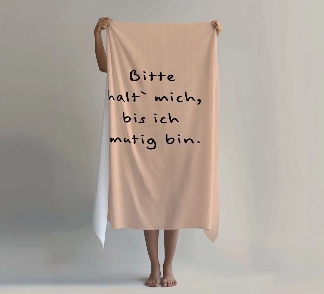 bitte halt mich, bis ich mutig bin. telo mare da FRICKE DESIGN