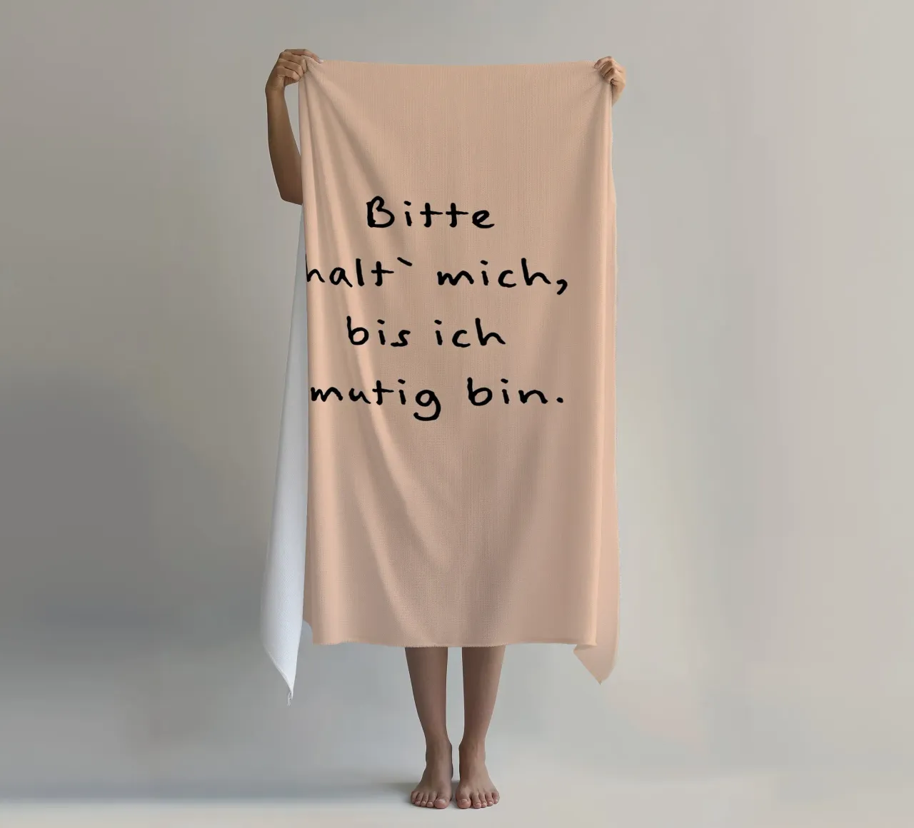bitte halt mich, bis ich mutig bin. telo mare da FRICKE DESIGN