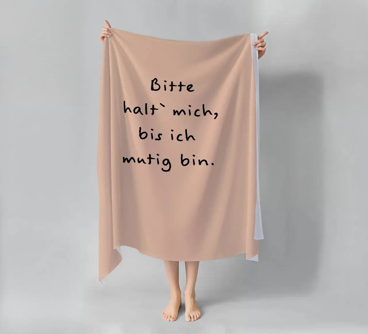 bitte halt mich, bis ich mutig bin. telo mare da FRICKE DESIGN