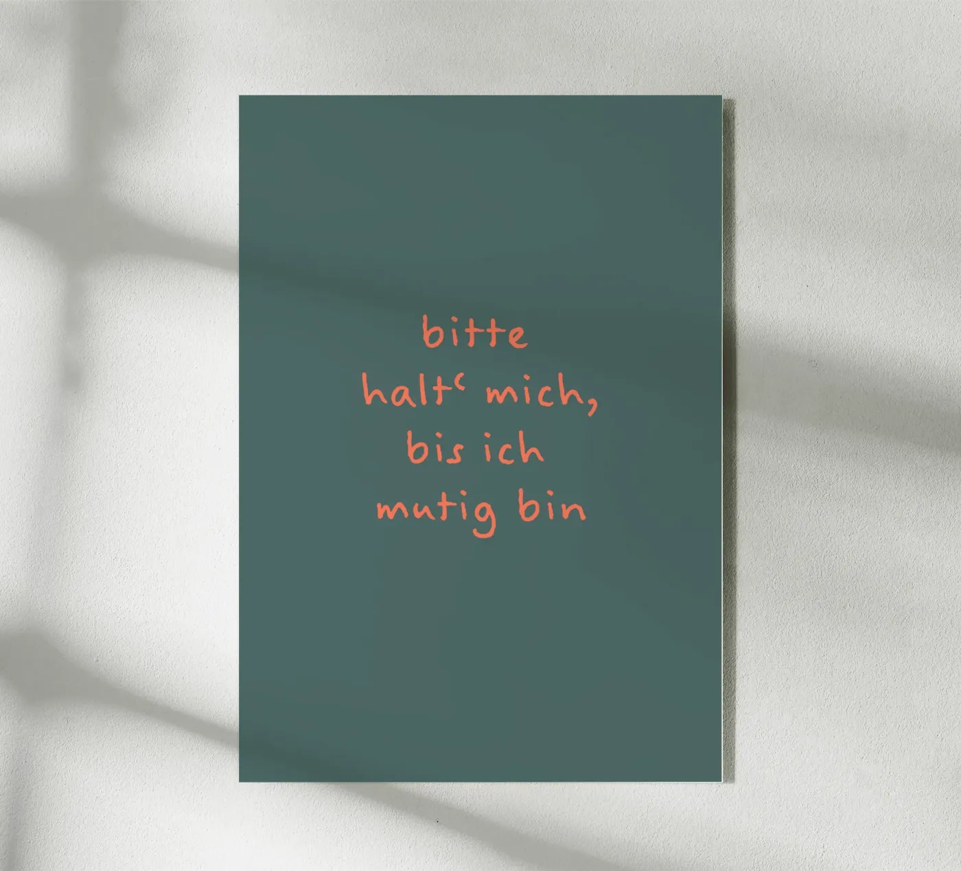 Halten & Mut Acryl-Glas von FRICKE DESIGN