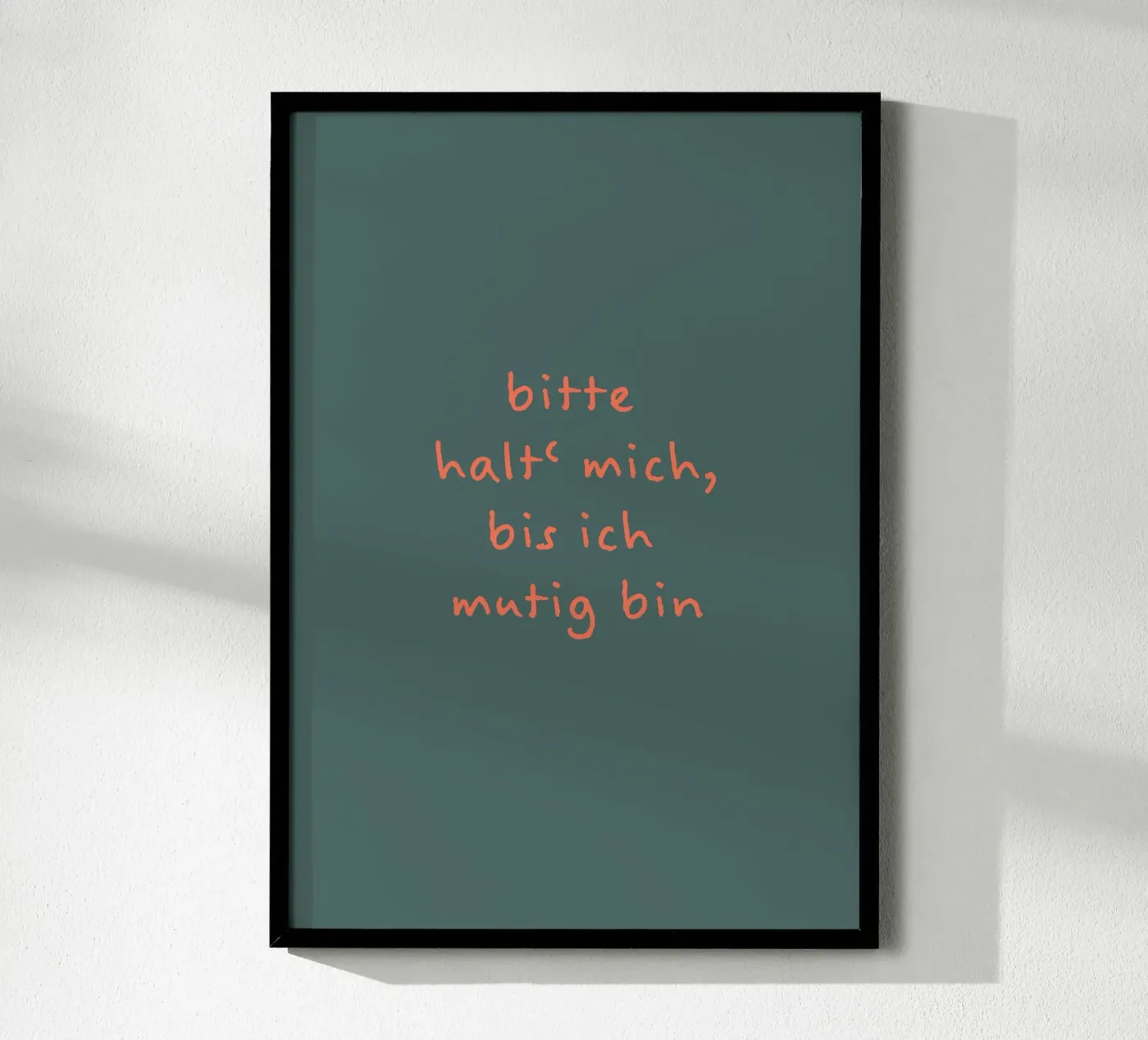 Halten & Mut poster van FRICKE DESIGN