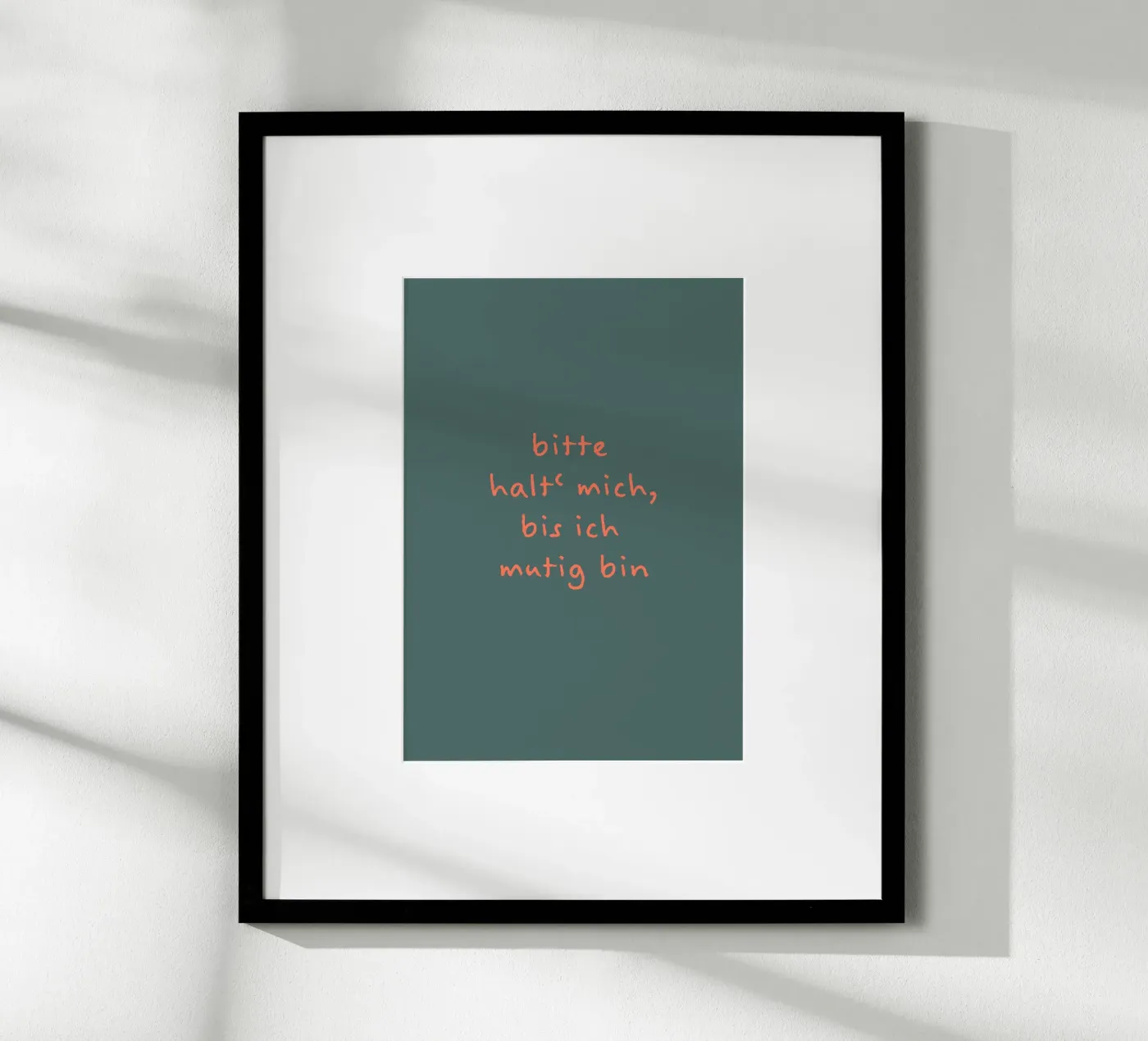 Halten & Mut poster van FRICKE DESIGN