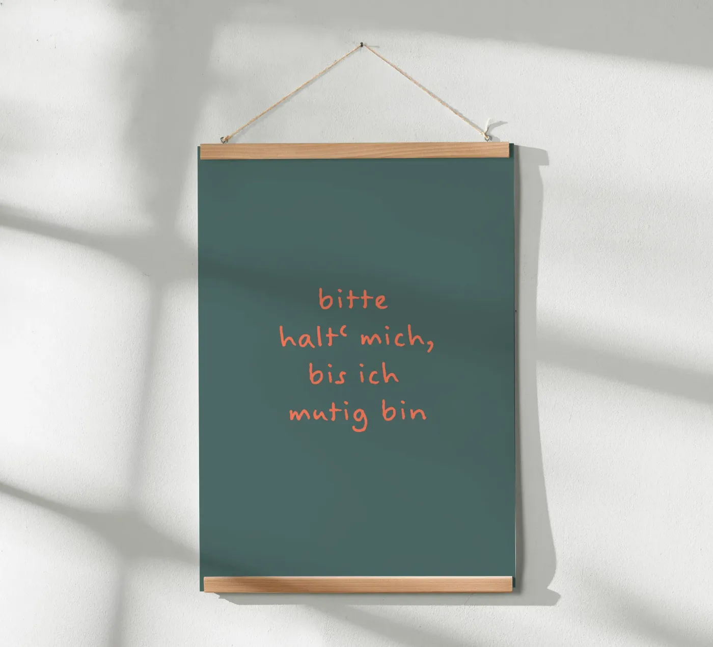 Halten & Mut poster van FRICKE DESIGN
