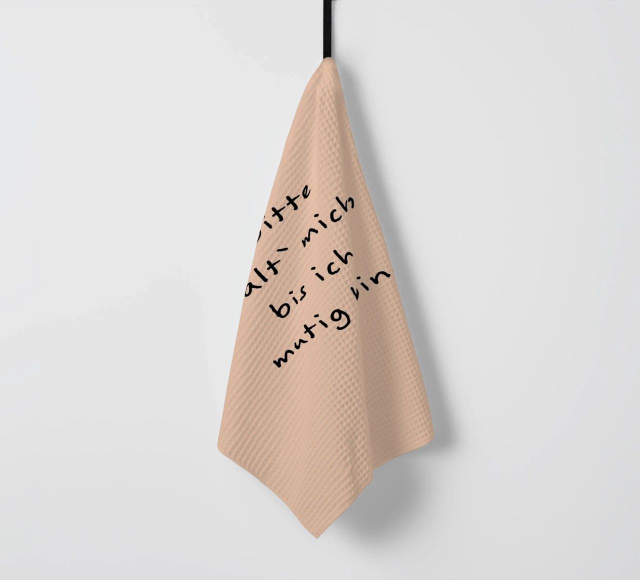 bitte halt mich, bis ich mutig bin. canovaccio da cucina da FRICKE DESIGN