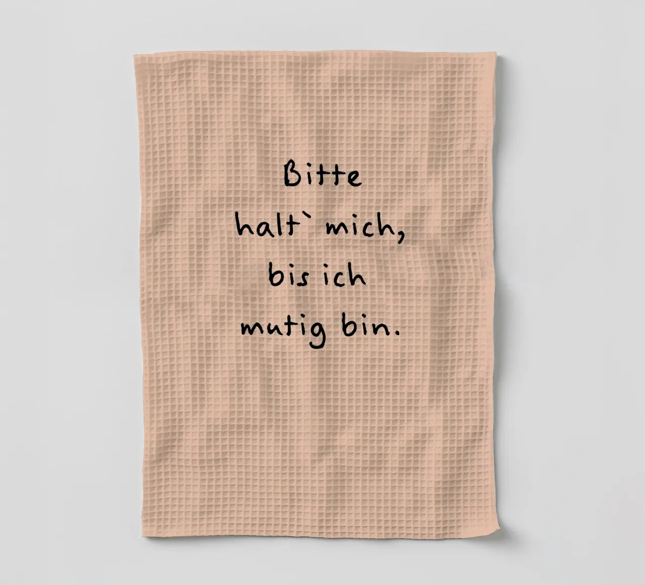 bitte halt mich, bis ich mutig bin. canovaccio da cucina da FRICKE DESIGN