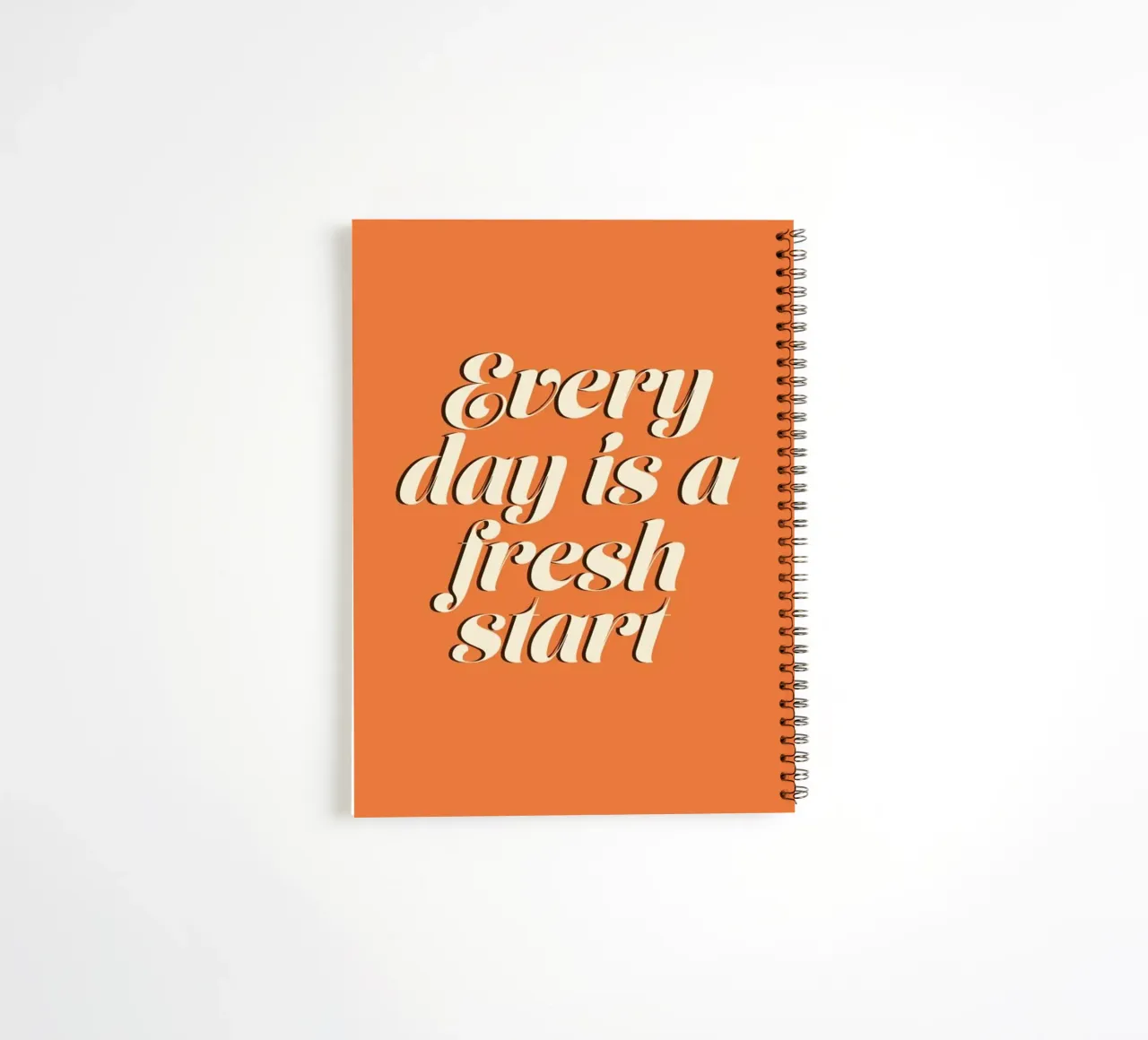 Everyday Is A Fresh Start spiral notebook by Ayleen