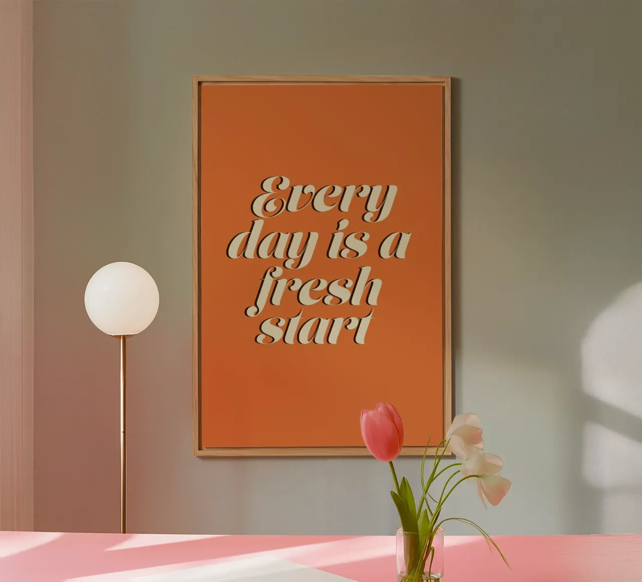 Everyday Is A Fresh Start alluminio dibond da Ayleen