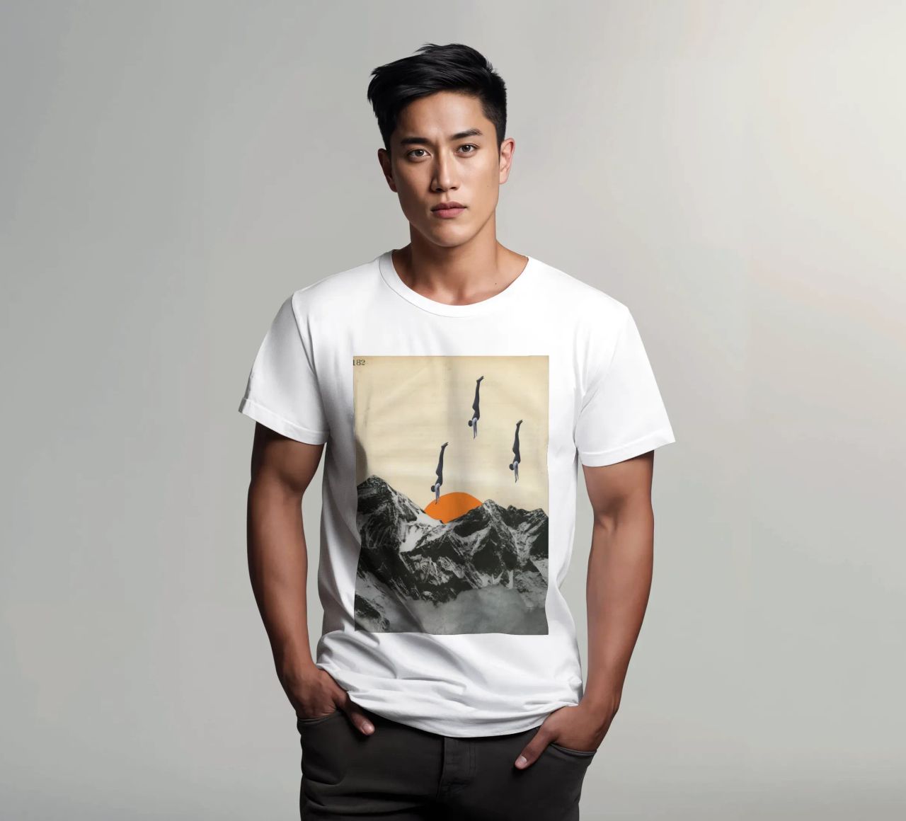 Vivere pericolosamente t-shirt da Cassia Beck Collage