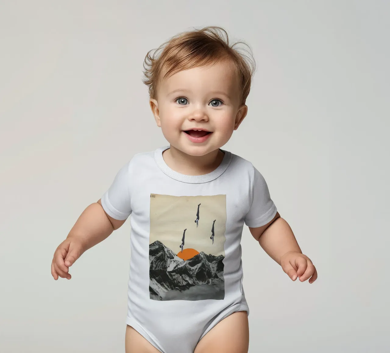 Vivere pericolosamente body neonato maniche corte da Cassia Beck Collage
