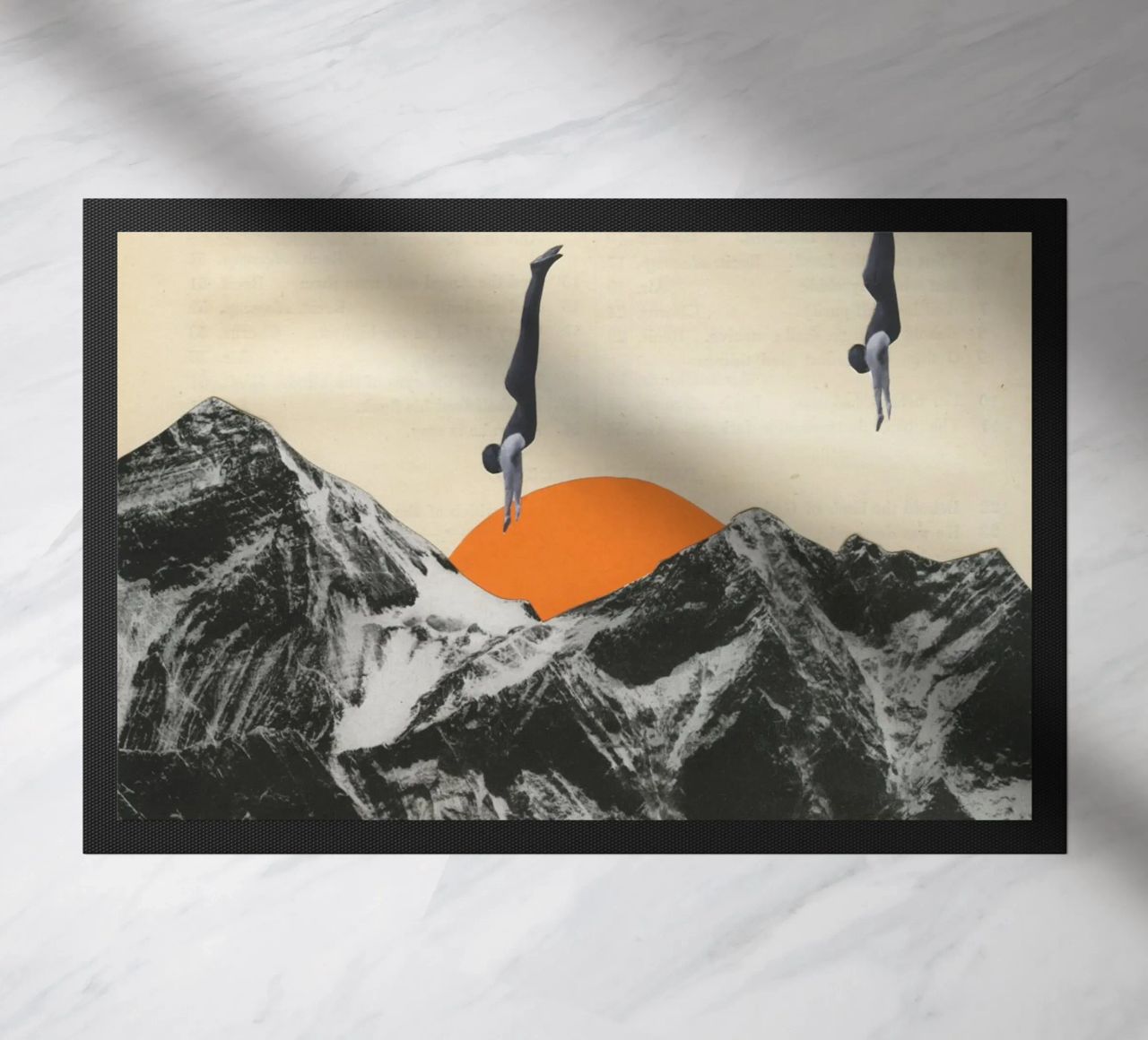 Vivere pericolosamente zerbino da Cassia Beck Collage