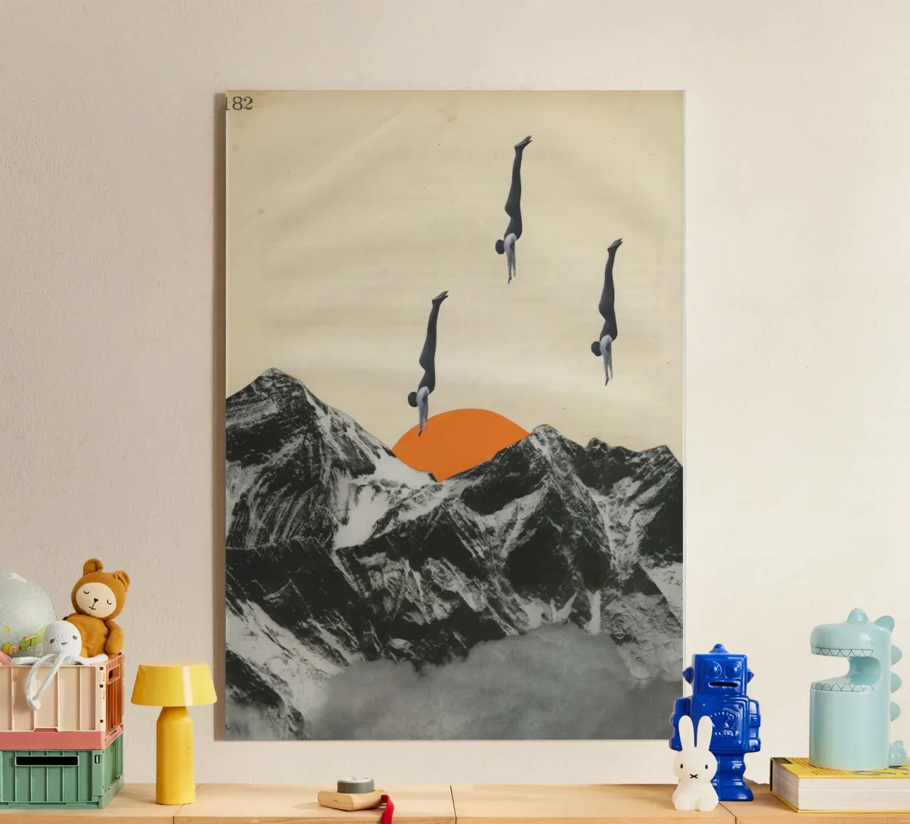 Vivere pericolosamente plexiglass da Cassia Beck Collage