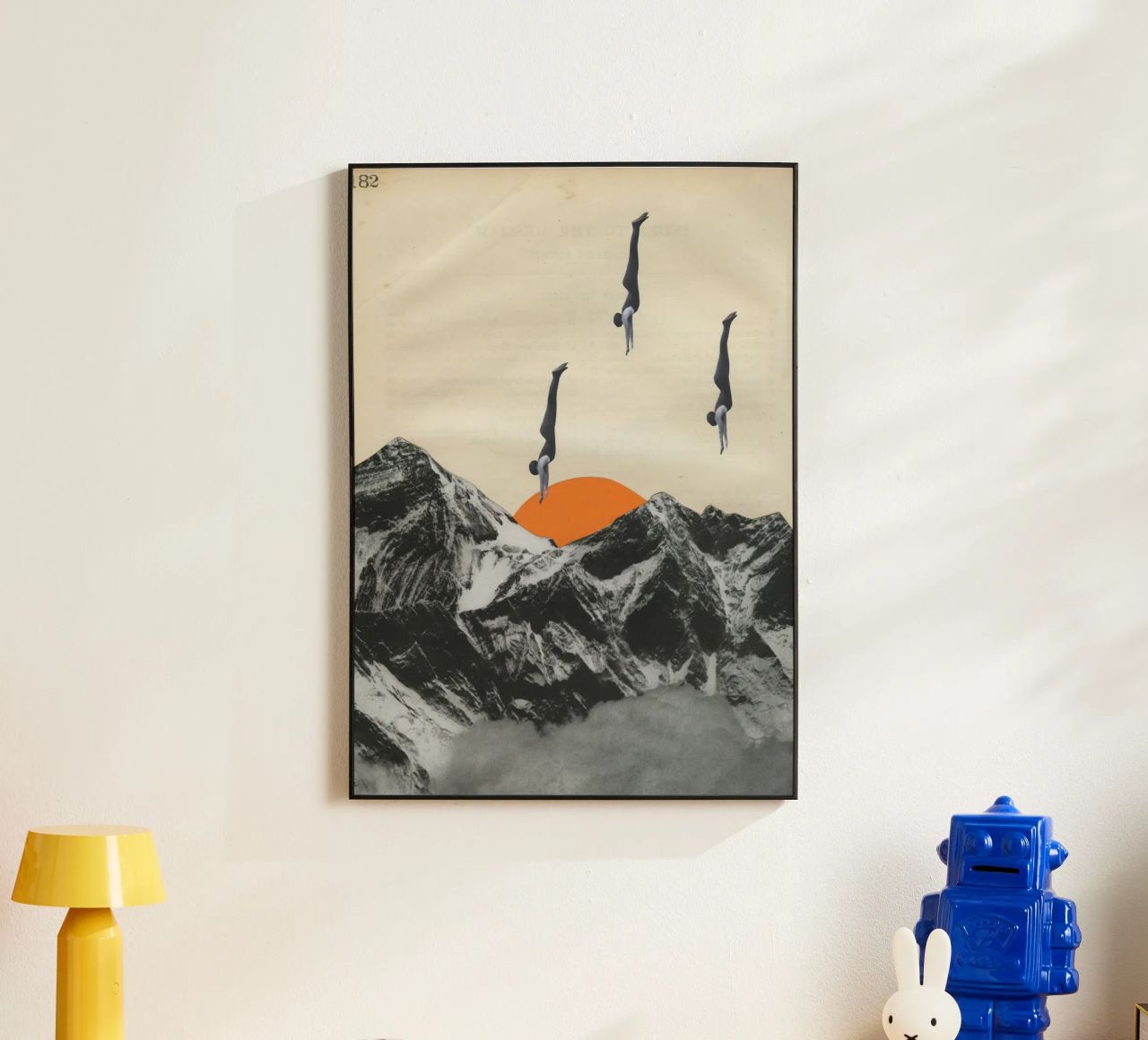 Vivere pericolosamente alluminio dibond da Cassia Beck Collage