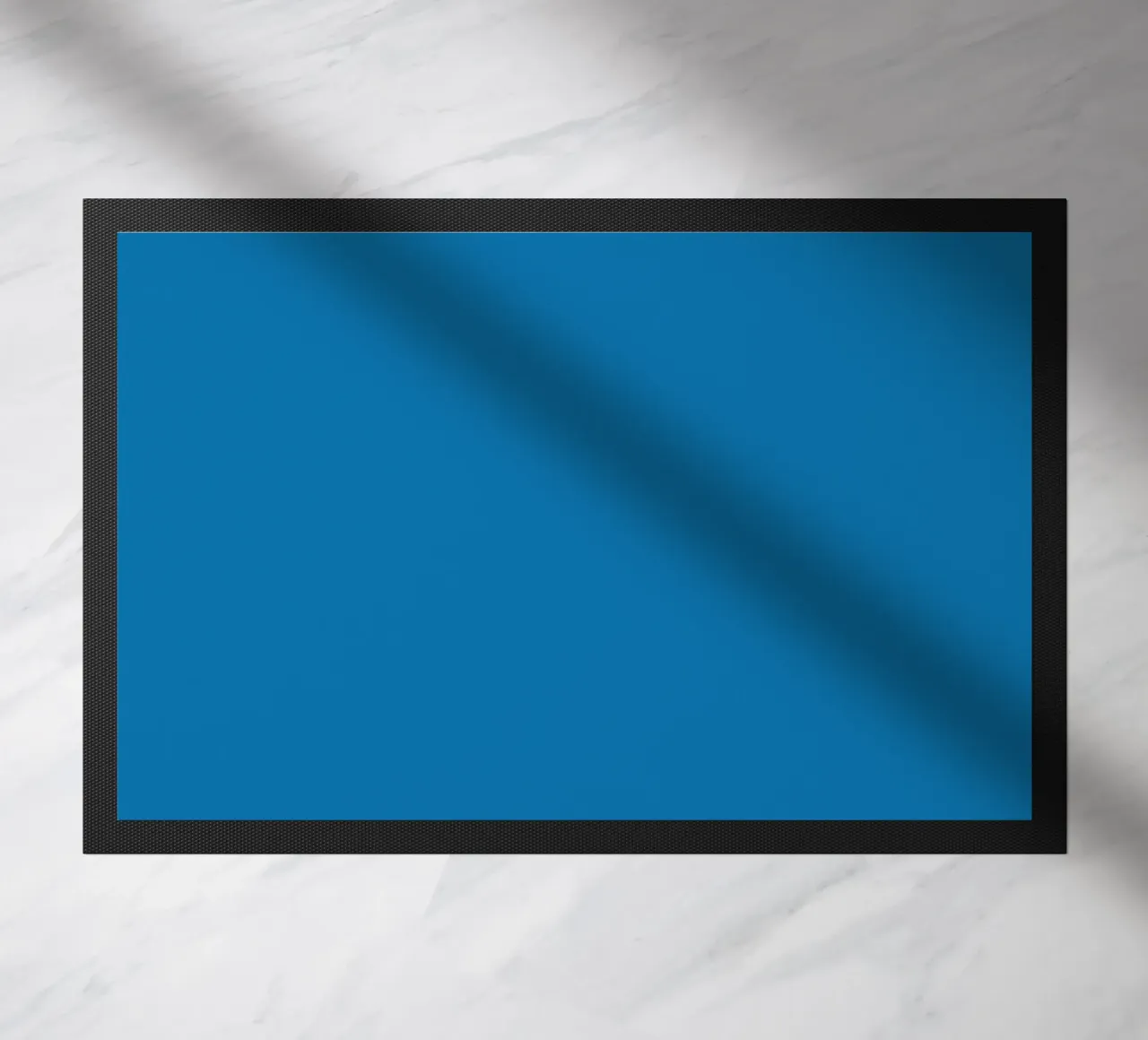 Pantone Bright Cobalt Color Block | Aesthetic Minimalist Pri doormat by NorwesClub