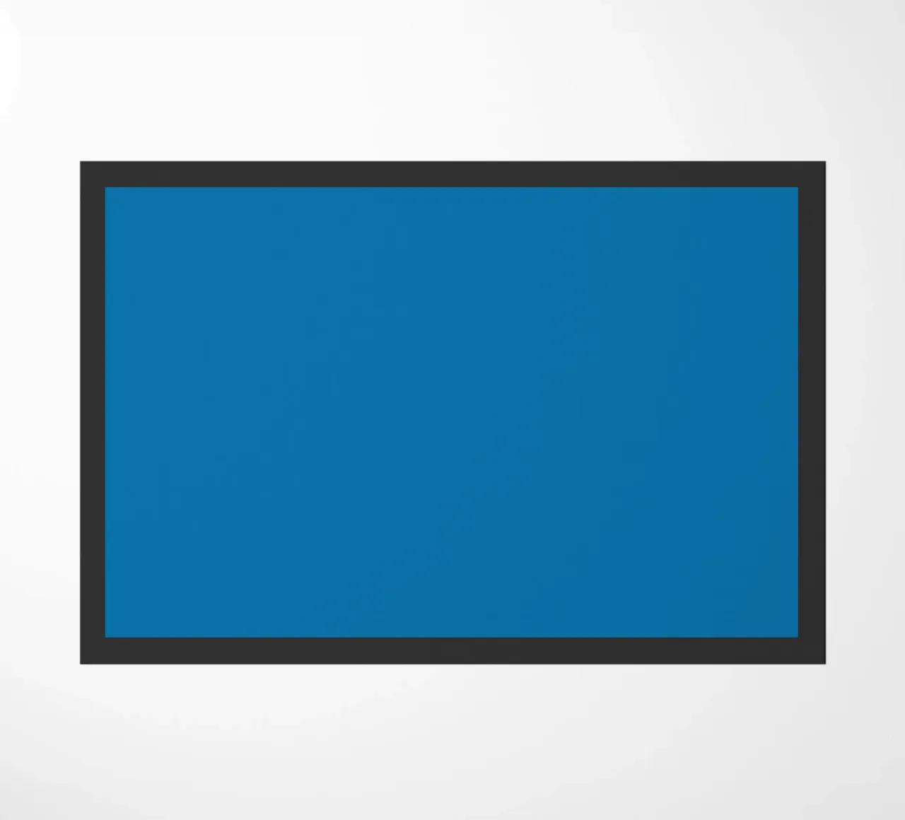 Pantone Bright Cobalt Color Block | Aesthetic Minimalist Pri doormat by NorwesClub