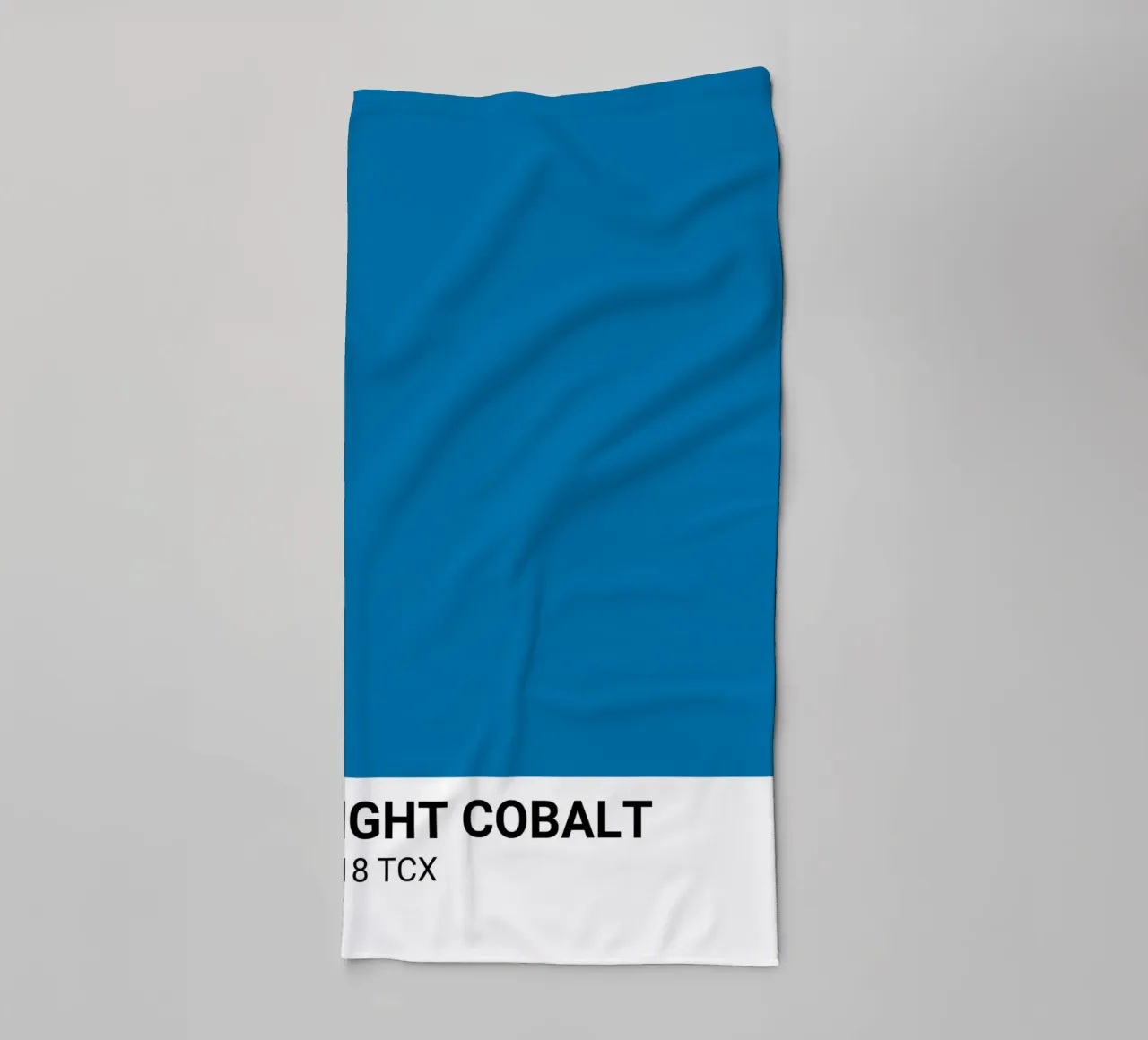 Pantone Bright Cobalt Color Block | Aesthetic Minimalist Pri towel by NorwesClub