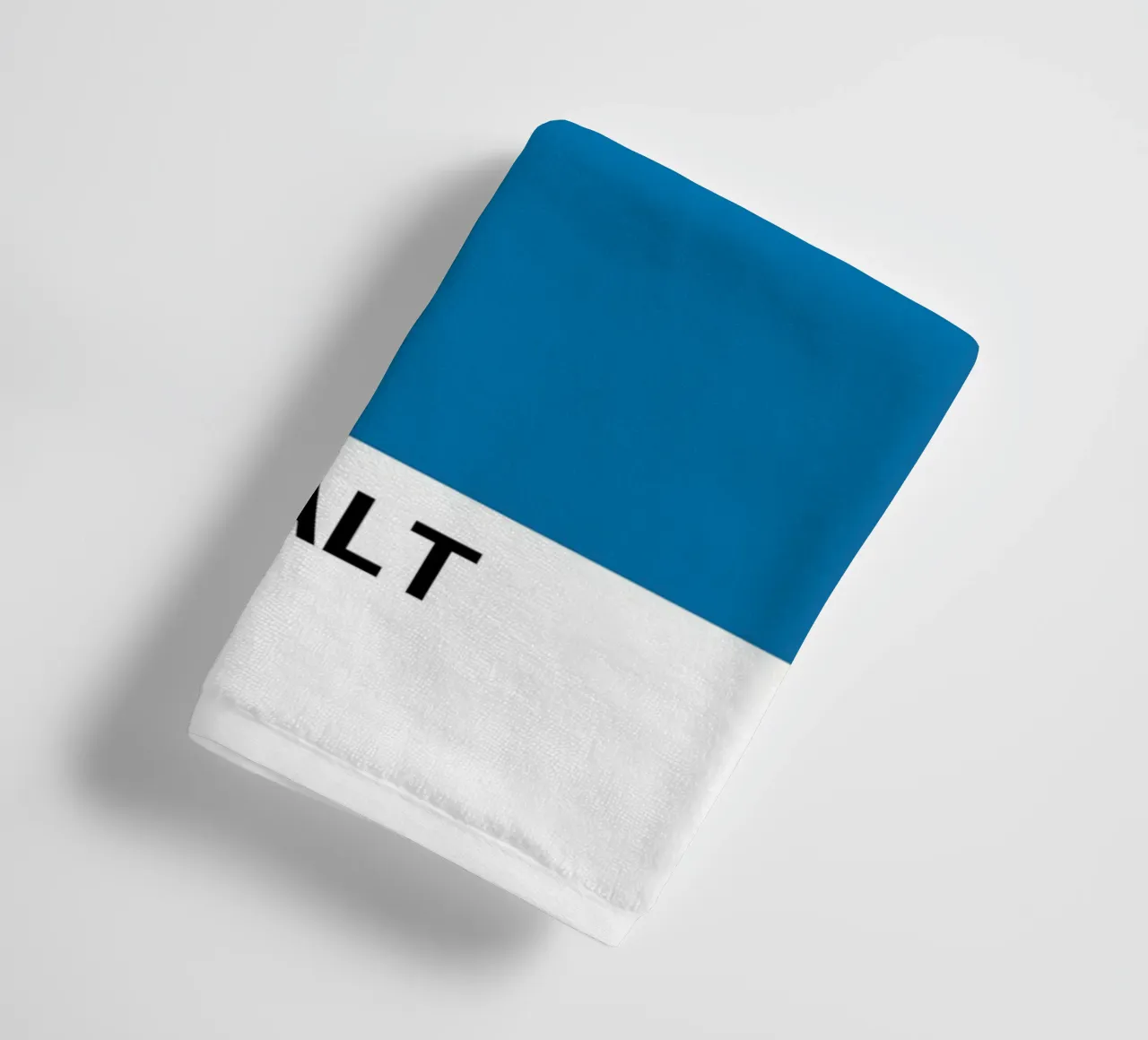 Pantone Bright Cobalt Color Block | Aesthetic Minimalist Pri towel by NorwesClub