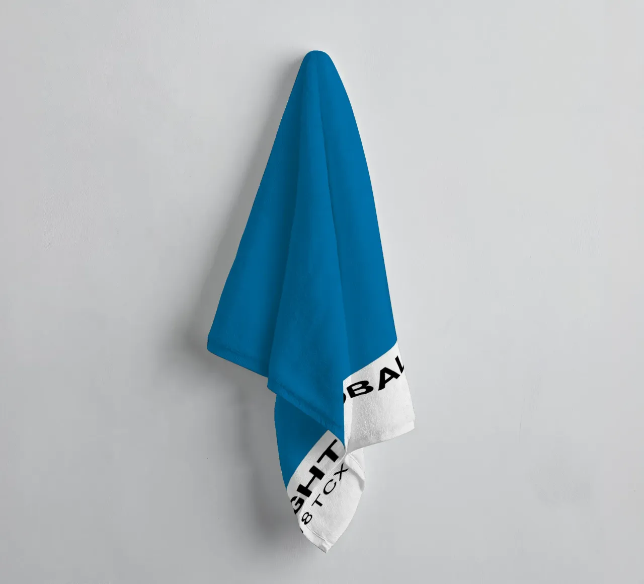 Pantone Bright Cobalt Color Block | Aesthetic Minimalist Pri towel by NorwesClub