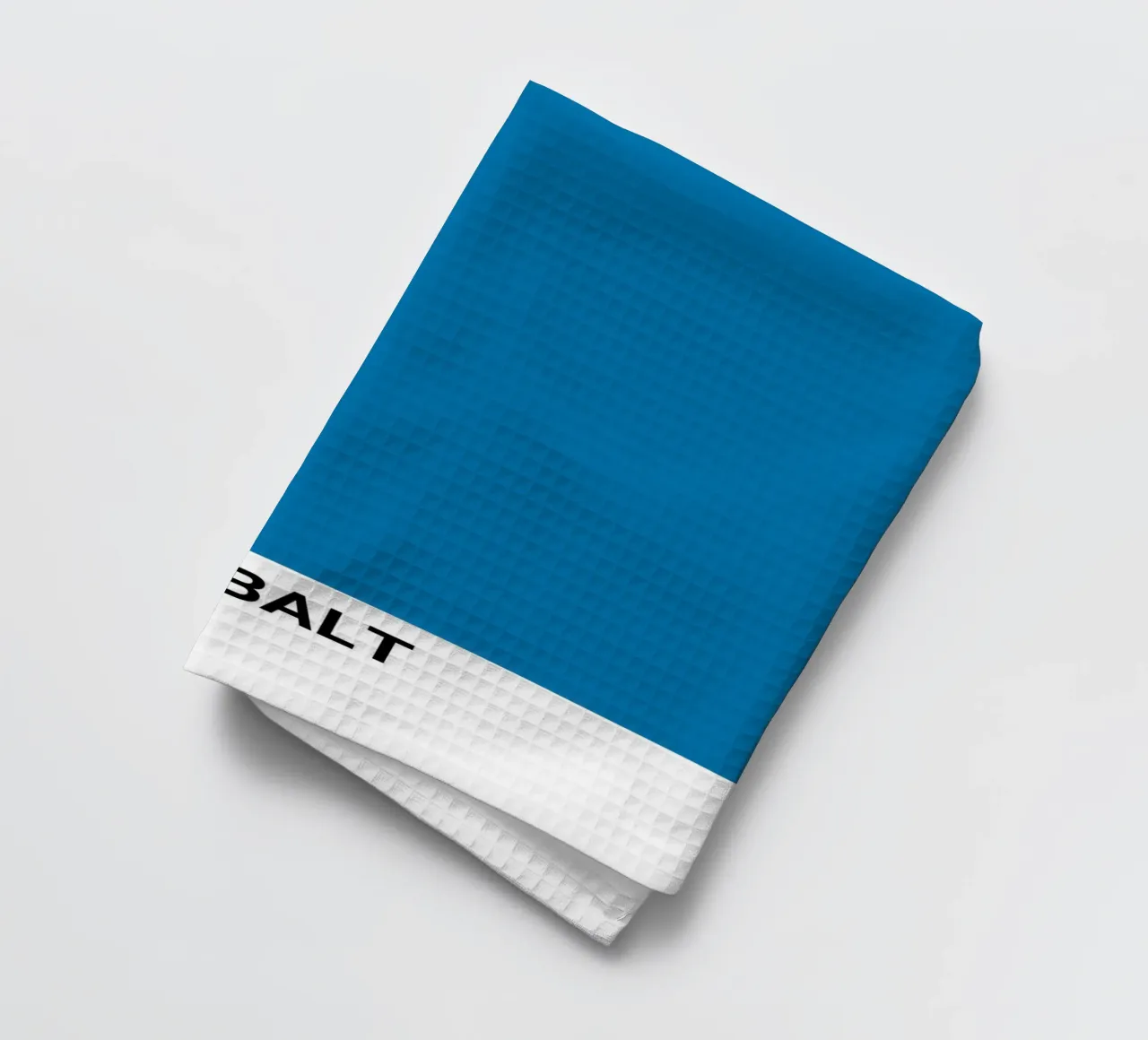 Pantone Bright Cobalt Color Block | Aesthetic Minimalist Pri tea towel by NorwesClub
