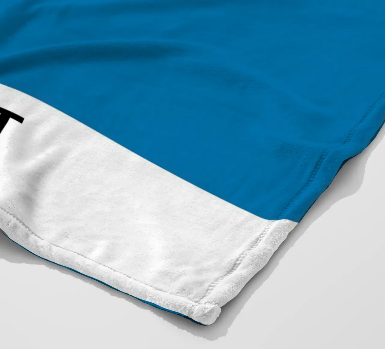 Pantone Bright Cobalt Color Block | Aesthetic Minimalist Pri fleece blanket by NorwesClub