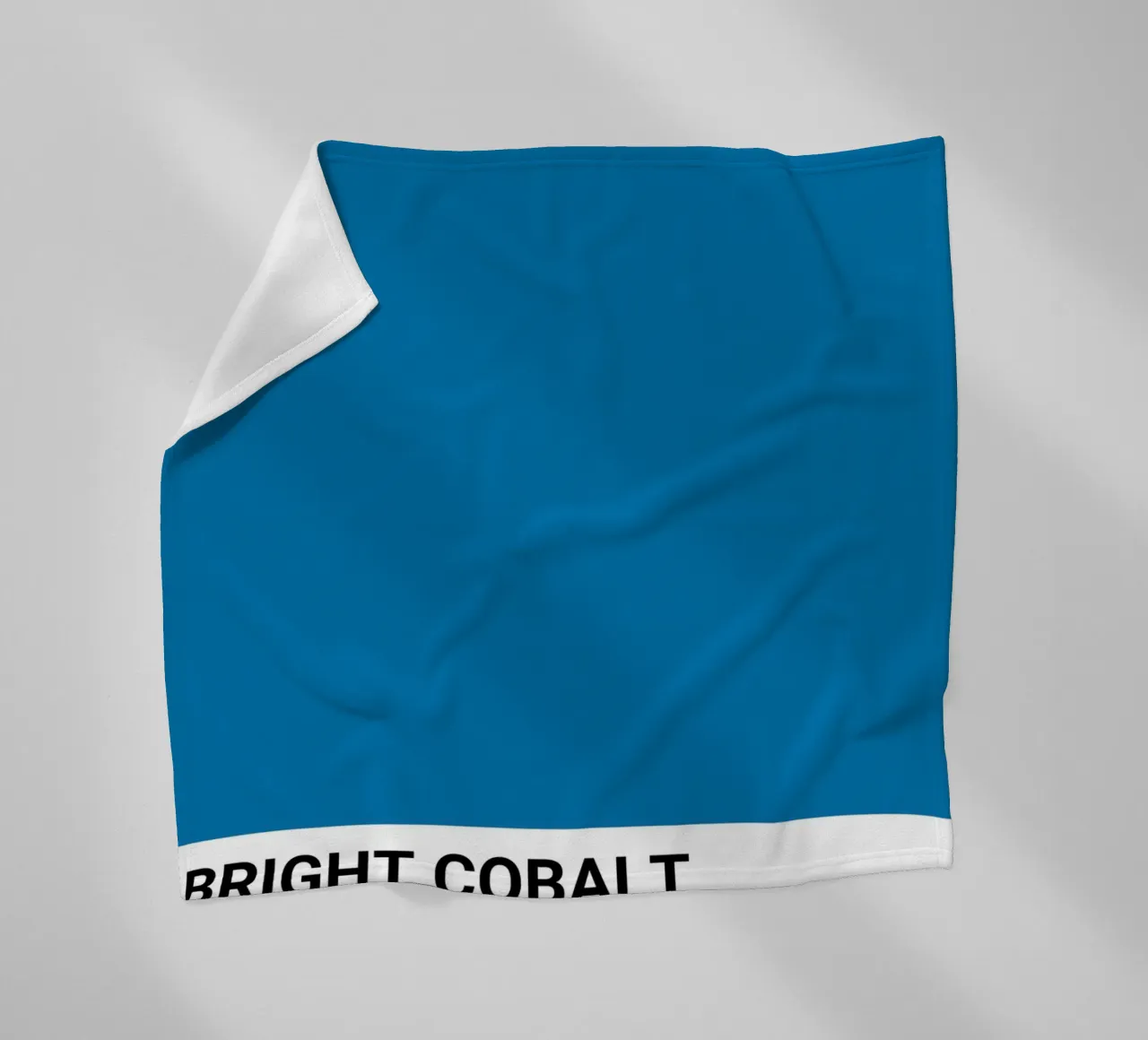 Pantone Bright Cobalt Color Block | Aesthetic Minimalist Pri fleece blanket by NorwesClub