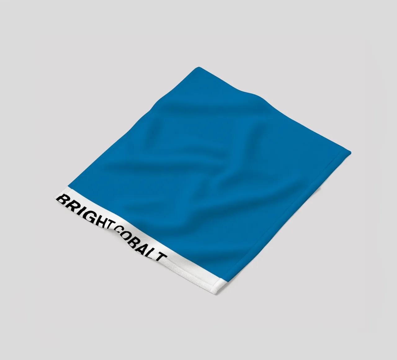 Pantone Bright Cobalt Color Block | Aesthetic Minimalist Pri fleece blanket by NorwesClub