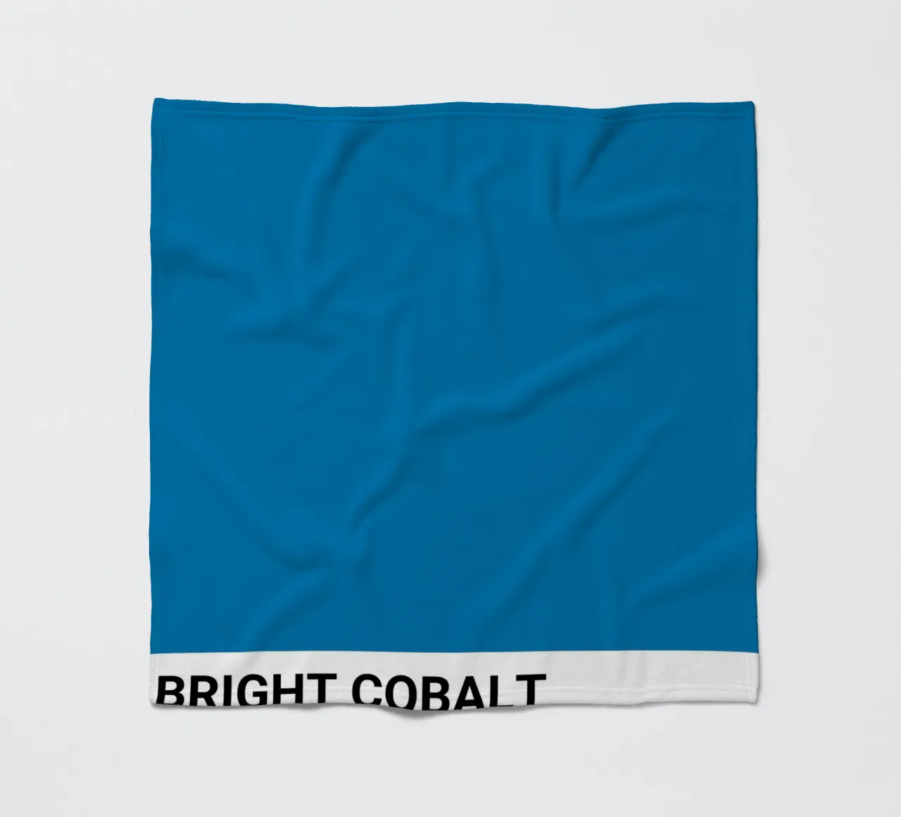 Pantone Bright Cobalt Color Block | Aesthetic Minimalist Pri fleece blanket by NorwesClub