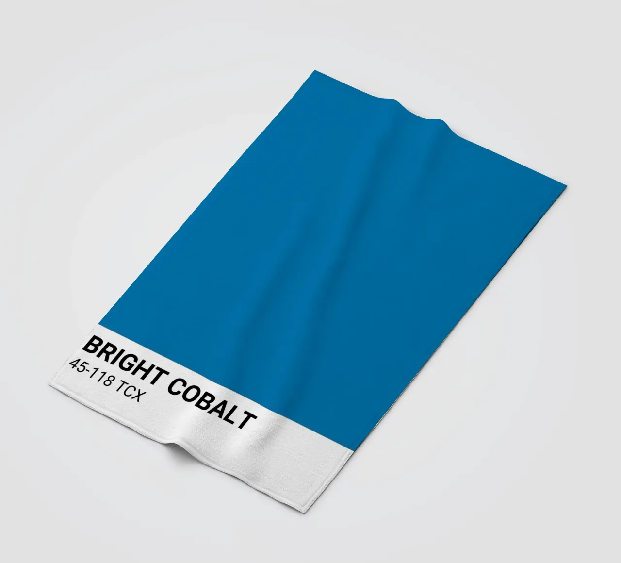 Pantone Bright Cobalt Color Block | Aesthetic Minimalist Pri fleece blanket by NorwesClub