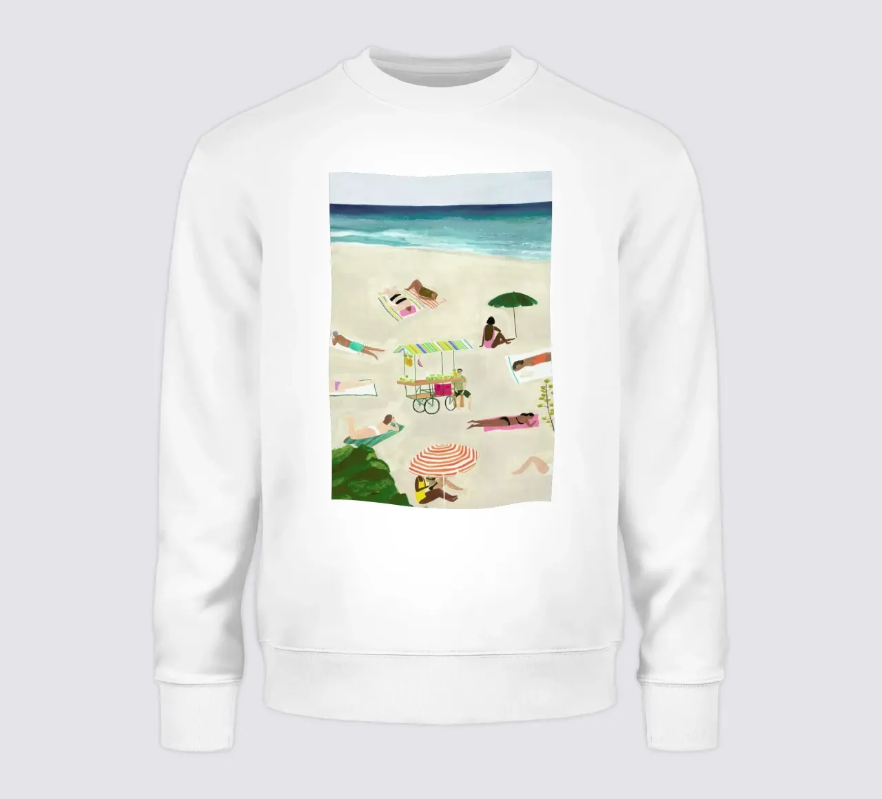Beach Day sweatshirt by Isabelle Vandeplassche