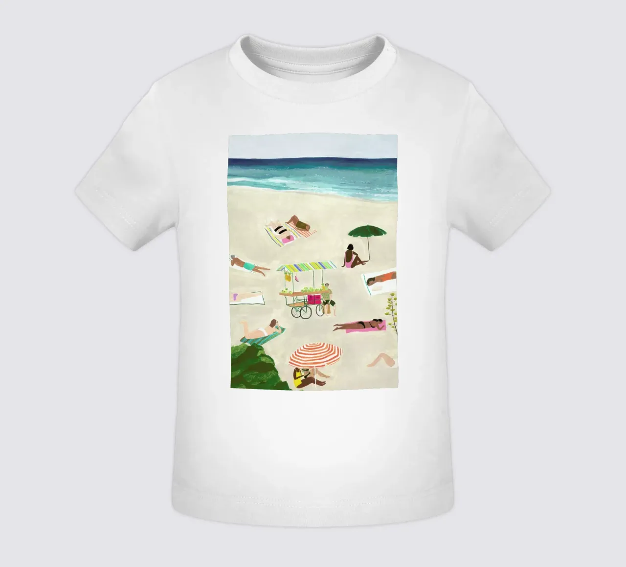 Beach Day baby t-shirt by Isabelle Vandeplassche