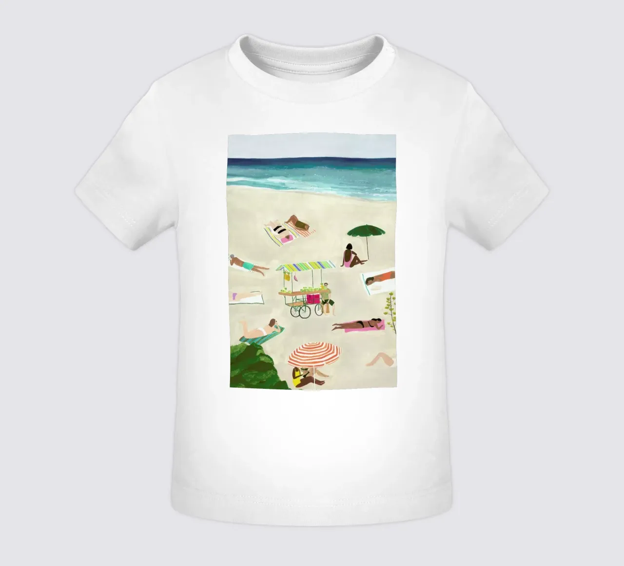 Beach Day baby t-shirt by Isabelle Vandeplassche
