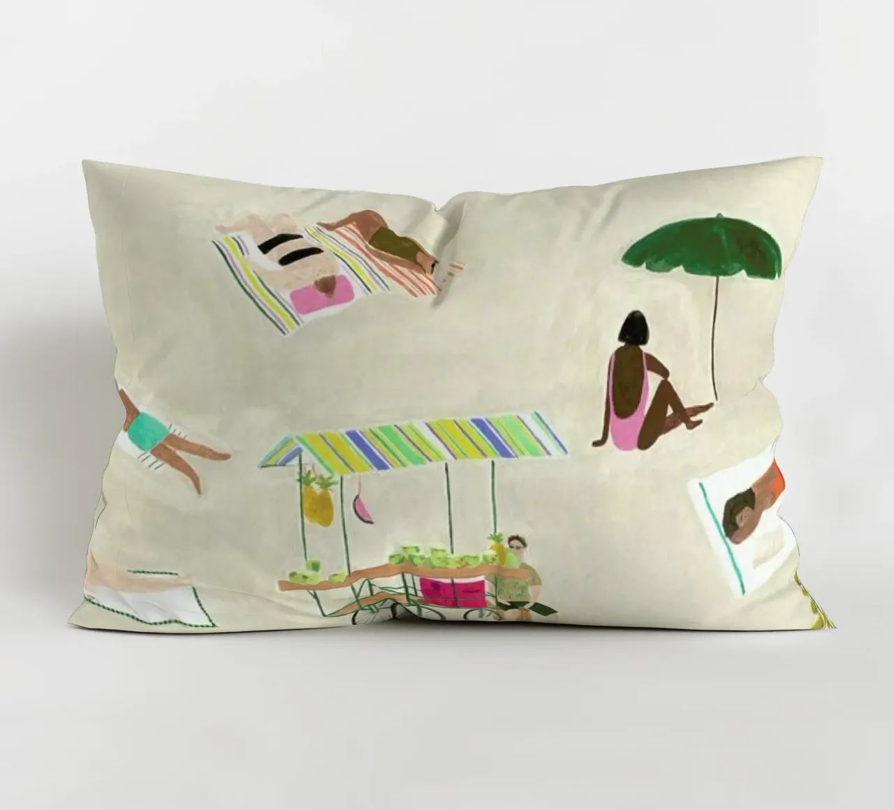 Beach Day Kissen von Isabelle Vandeplassche