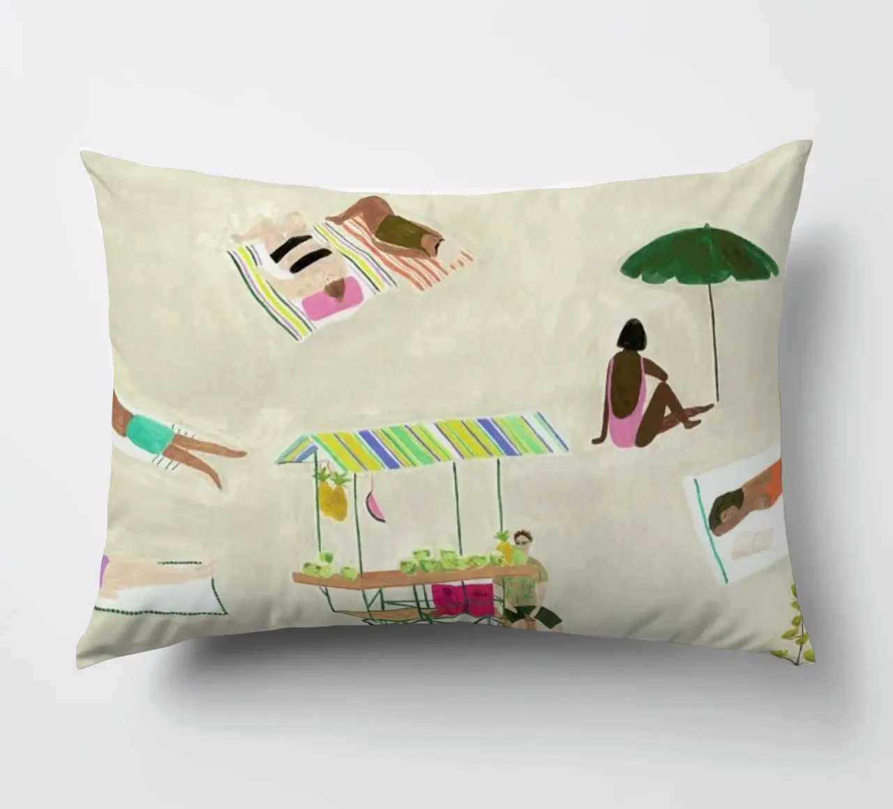 Beach Day cuscino da Isabelle Vandeplassche