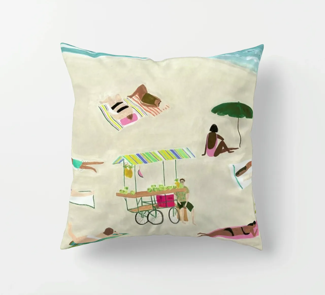Beach Day Kissen von Isabelle Vandeplassche