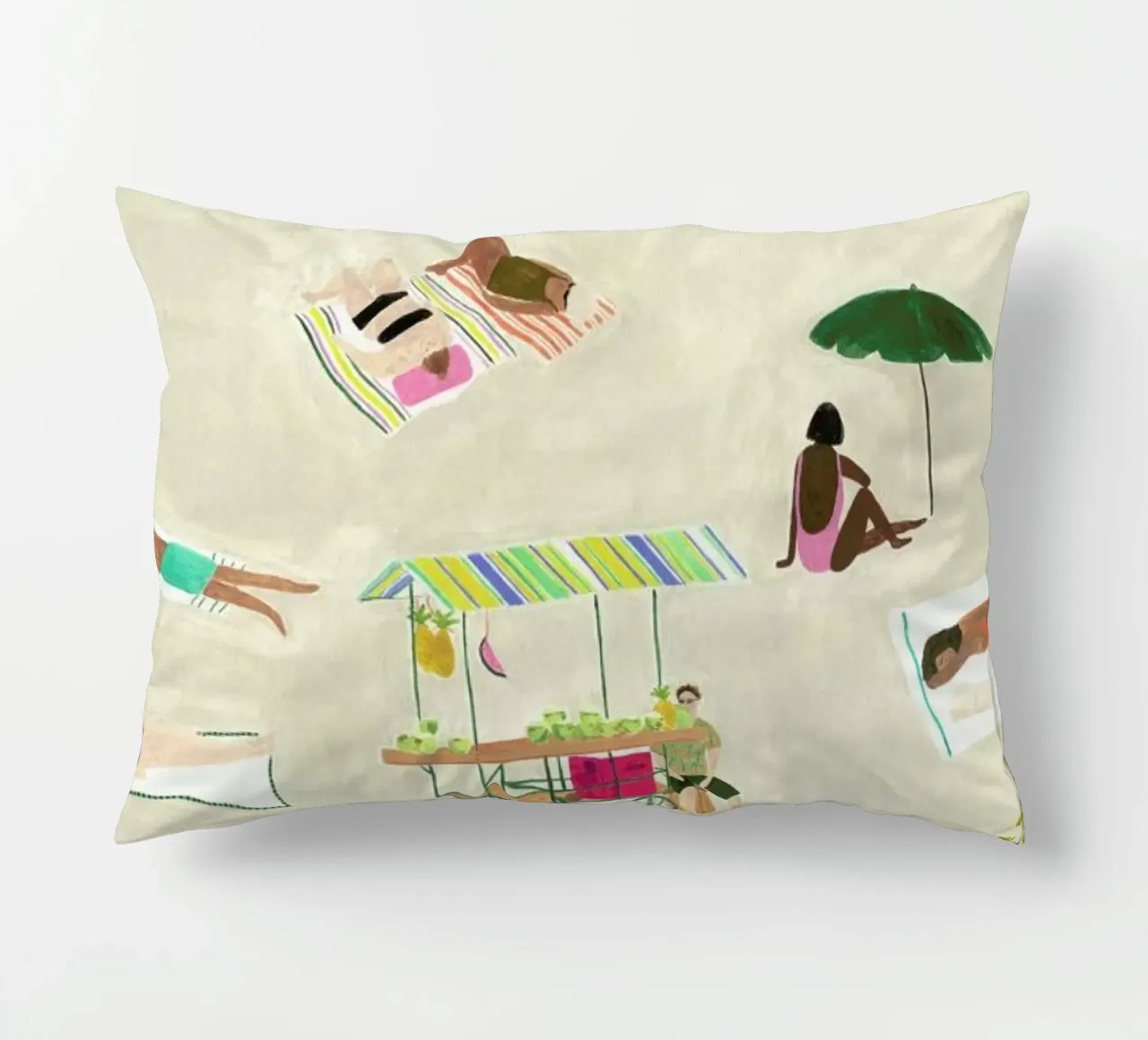 Beach Day Kissen von Isabelle Vandeplassche