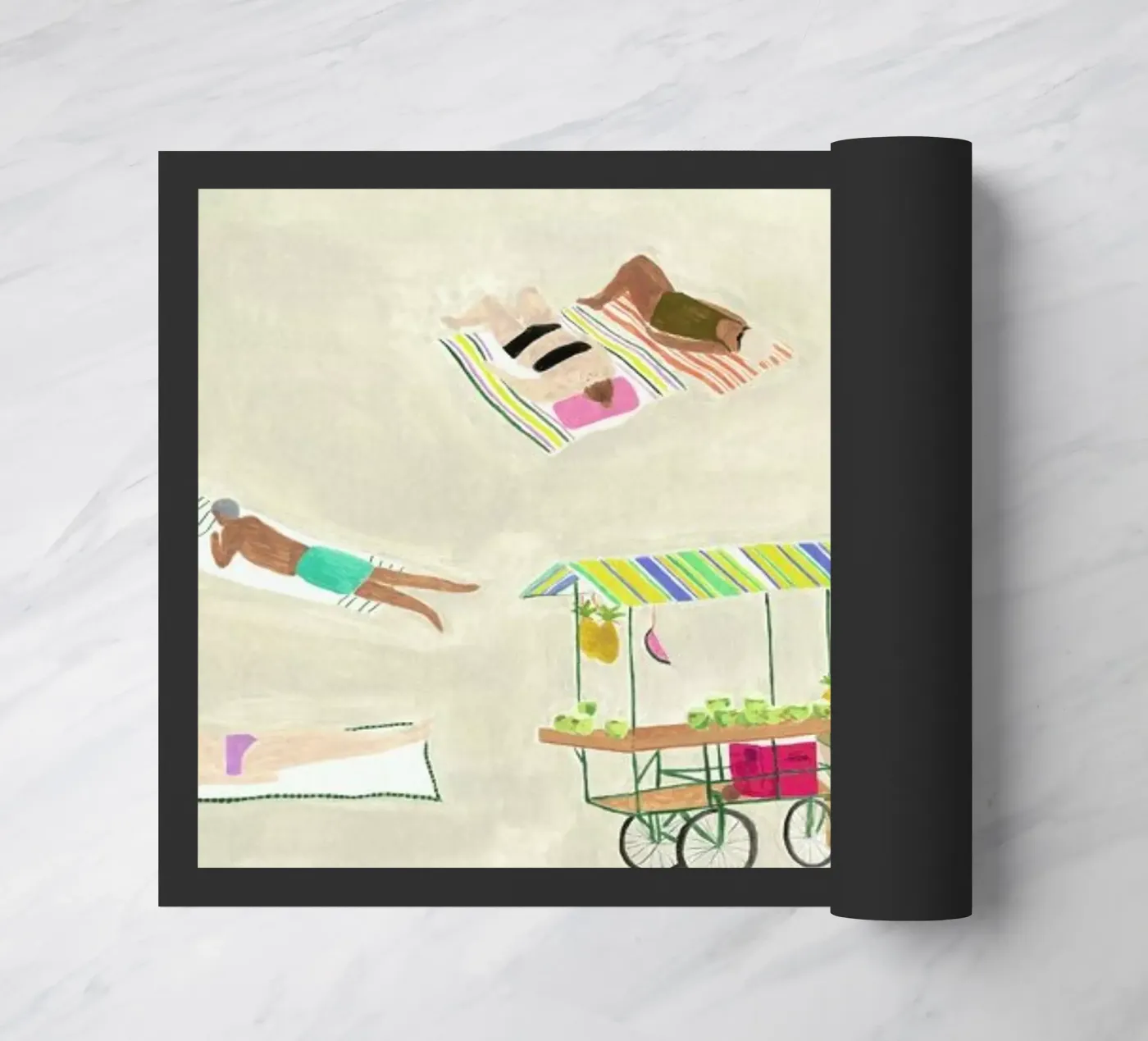 Beach Day doormat by Isabelle Vandeplassche