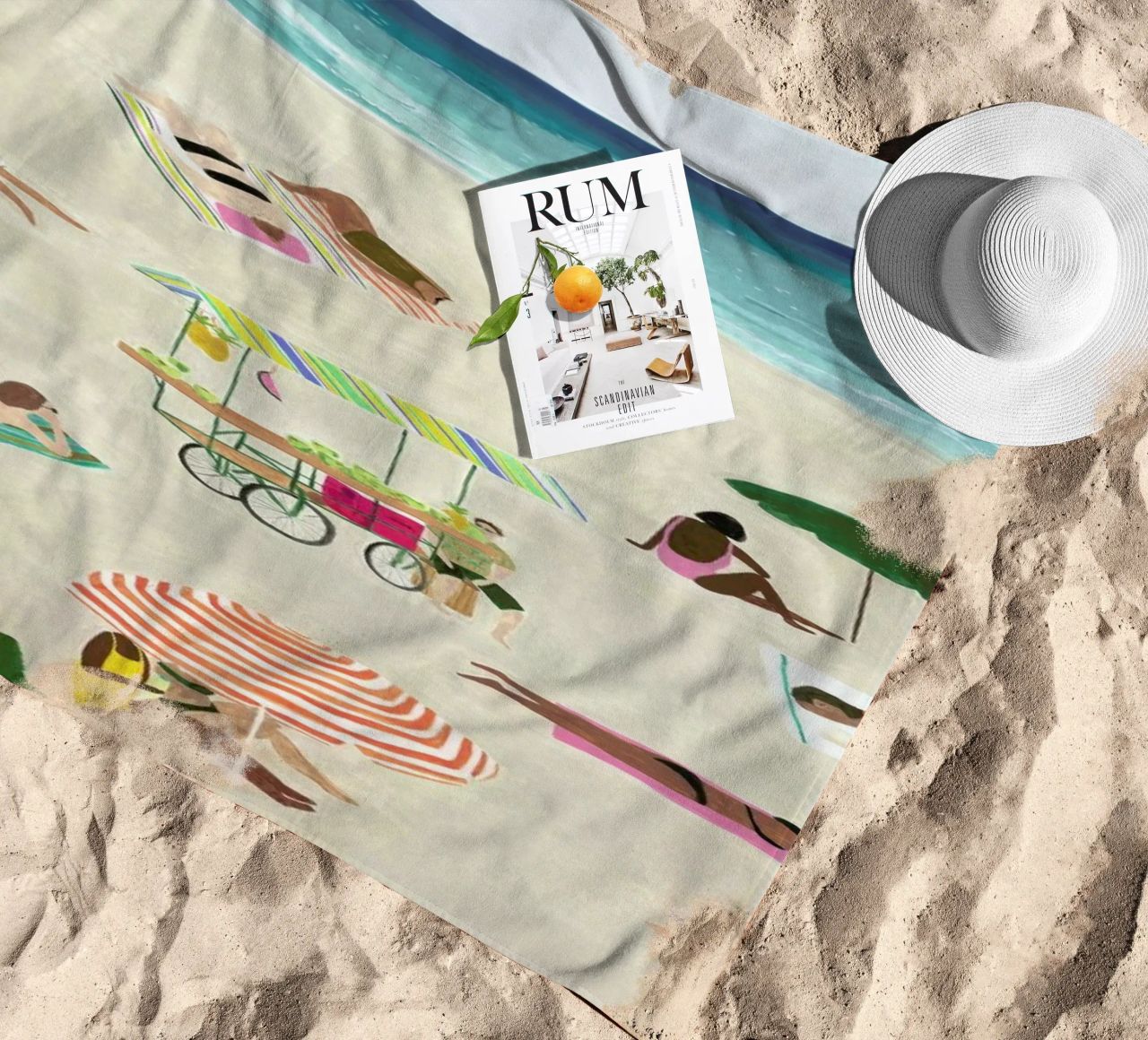 Beach Day telo mare da Isabelle Vandeplassche