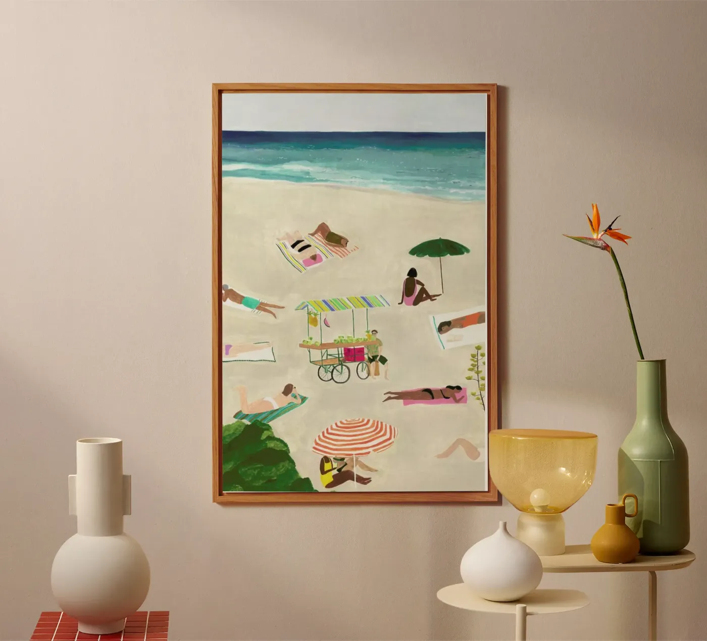 Beach Day pannello forex da Isabelle Vandeplassche