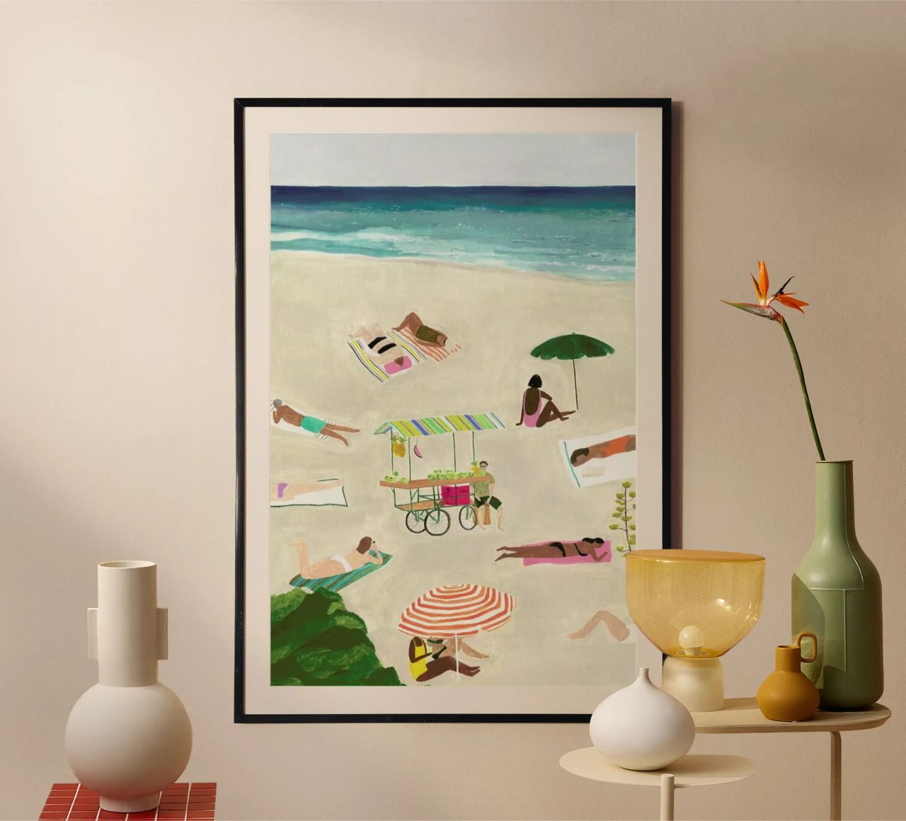 Beach Day poster de Isabelle Vandeplassche