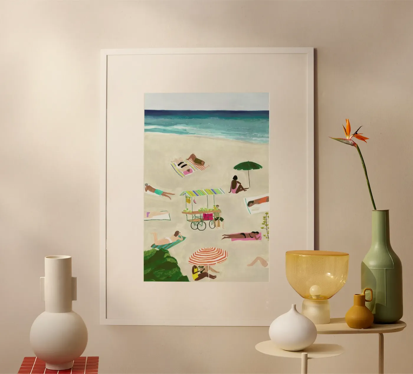 Beach Day Poster von Isabelle Vandeplassche
