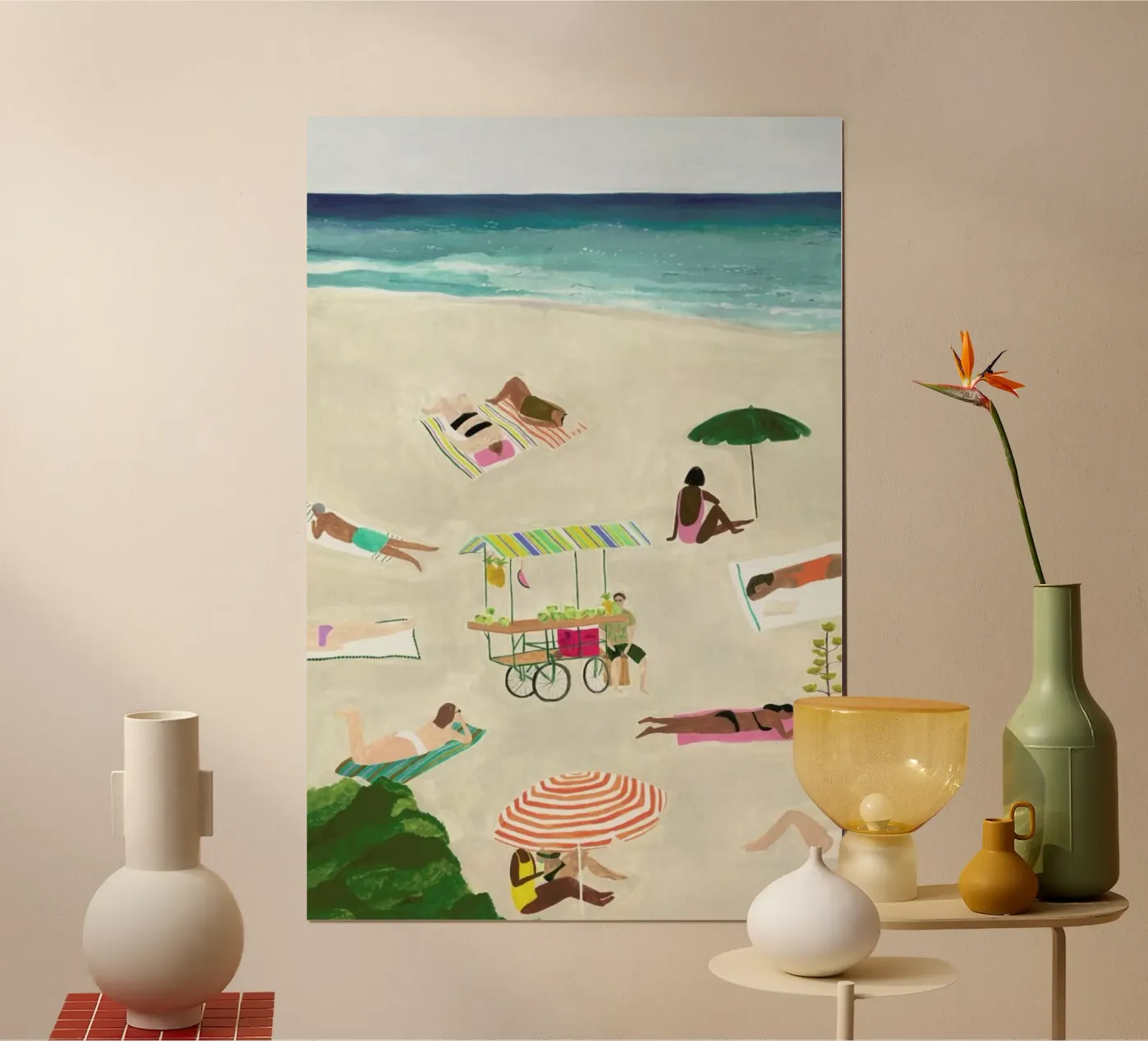 Beach Day Poster von Isabelle Vandeplassche