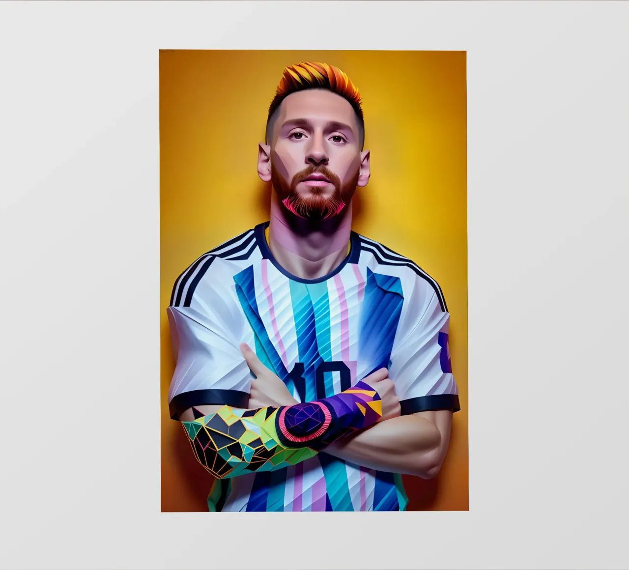 Messi potrait neon wpap telo in pvc da BONANZA